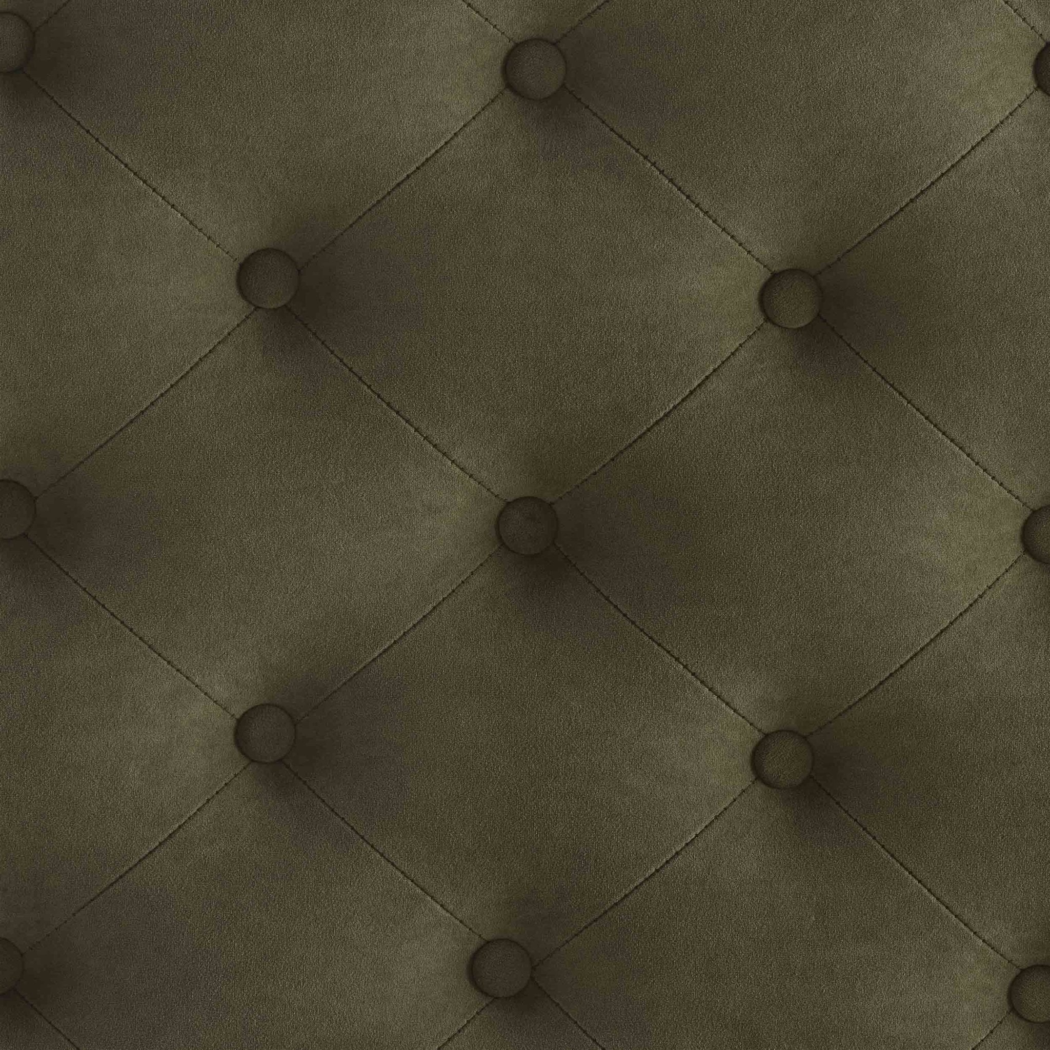 Knaresborough Button Back Coffee Table Pouffe - Olive - Image 4