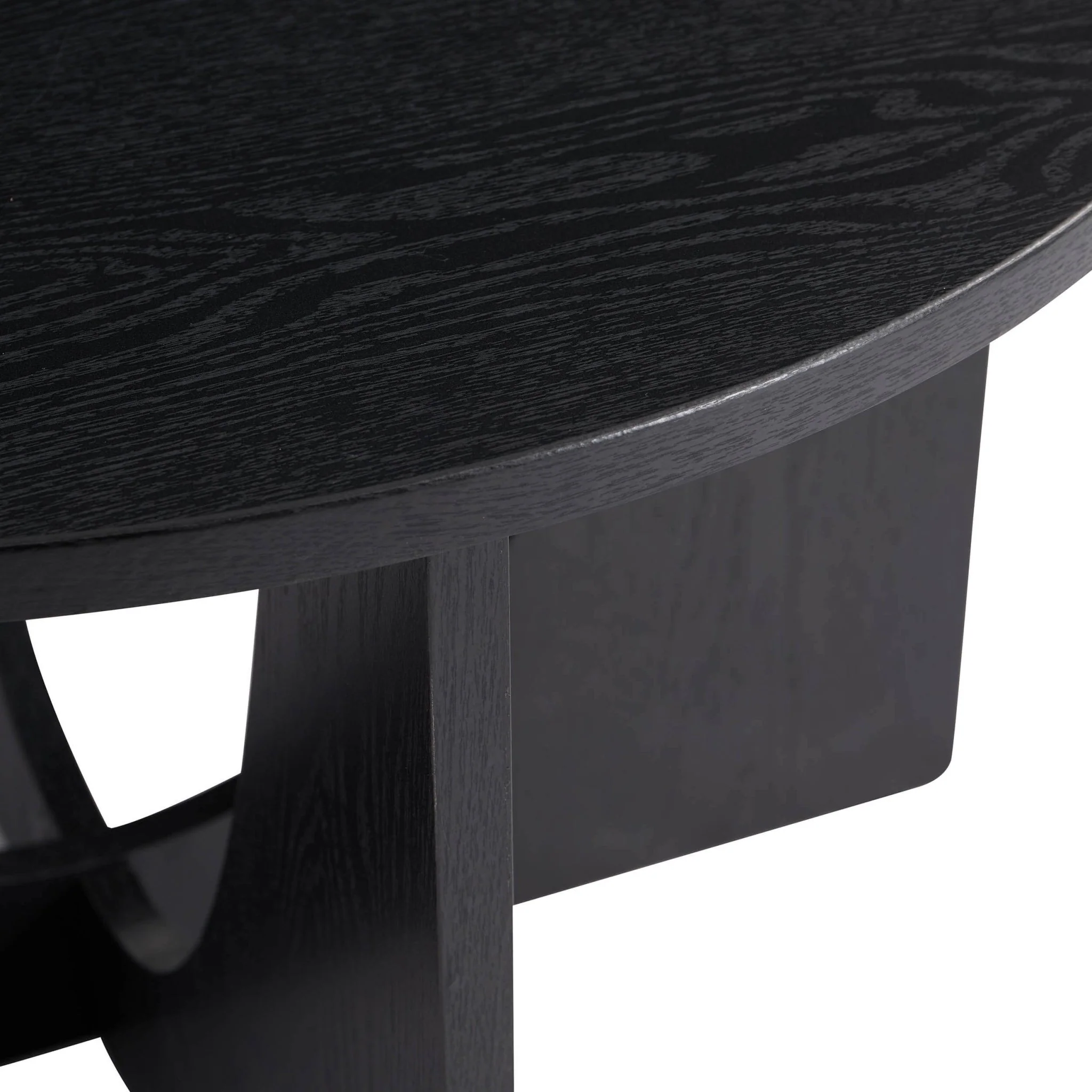 Lana Round Coffee Table - Black - Image 4