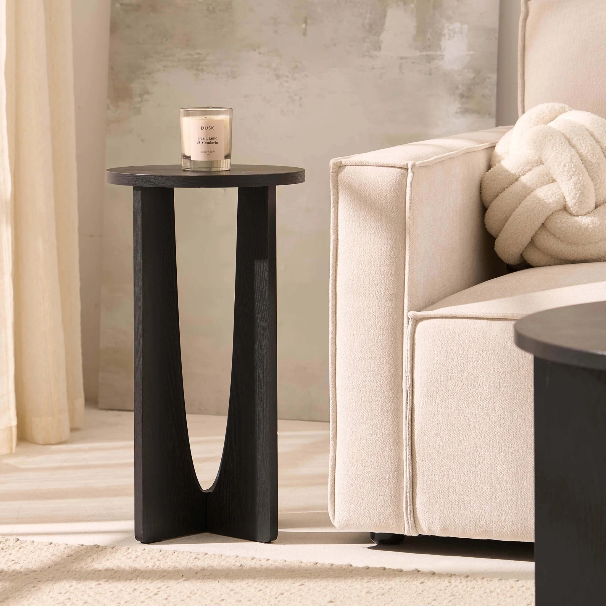 Lana Round Side Table - Black - Image 2