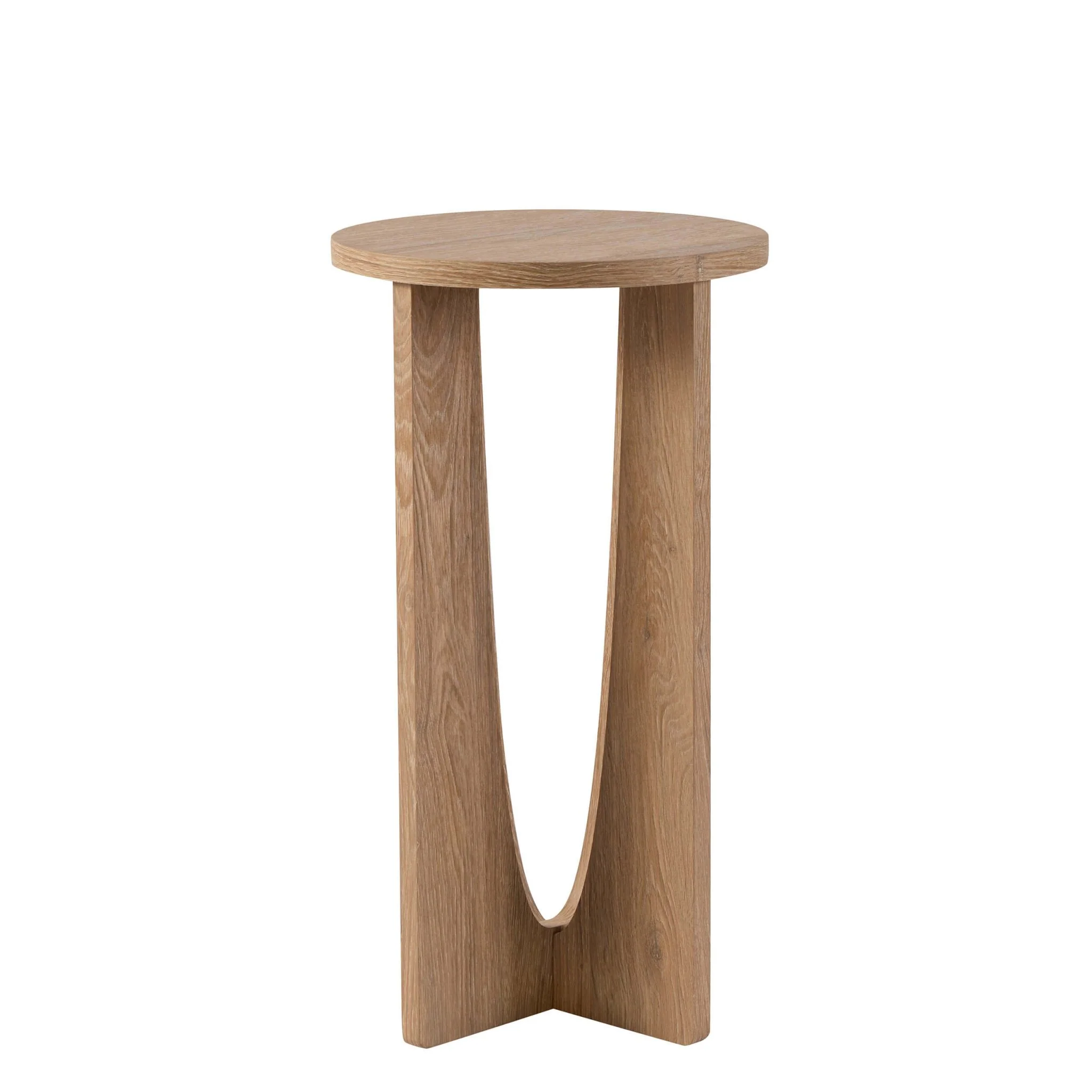 Lana Round Side Table - Light Wood - Image 3