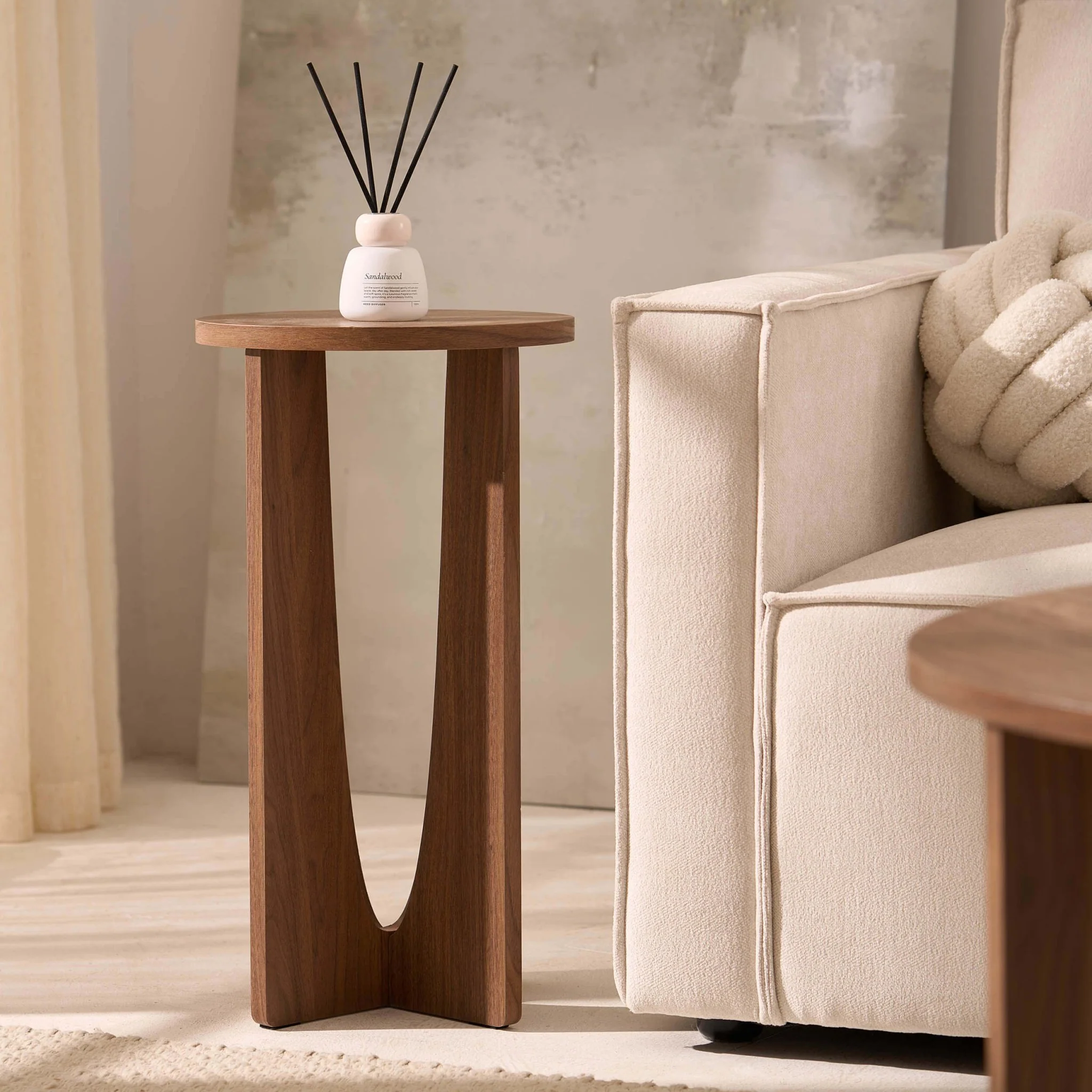 Lana Round Side Table - Medium Wood - Image 2