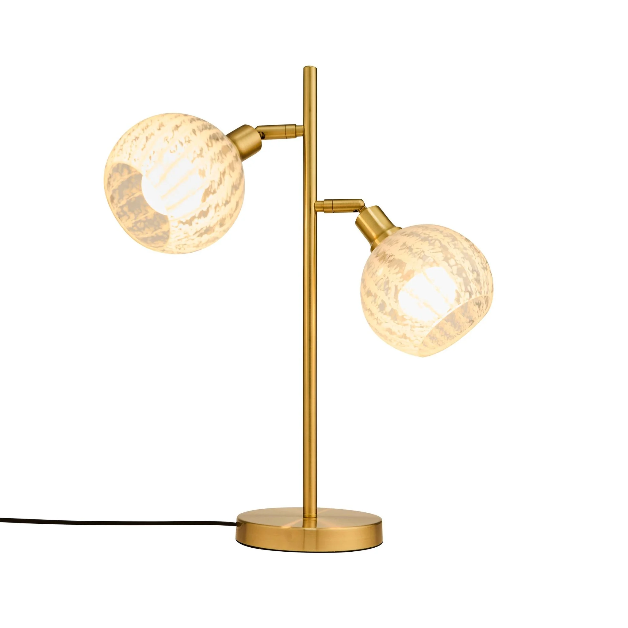Laylah Glass Shade Table Lamp - Gold - Image 3