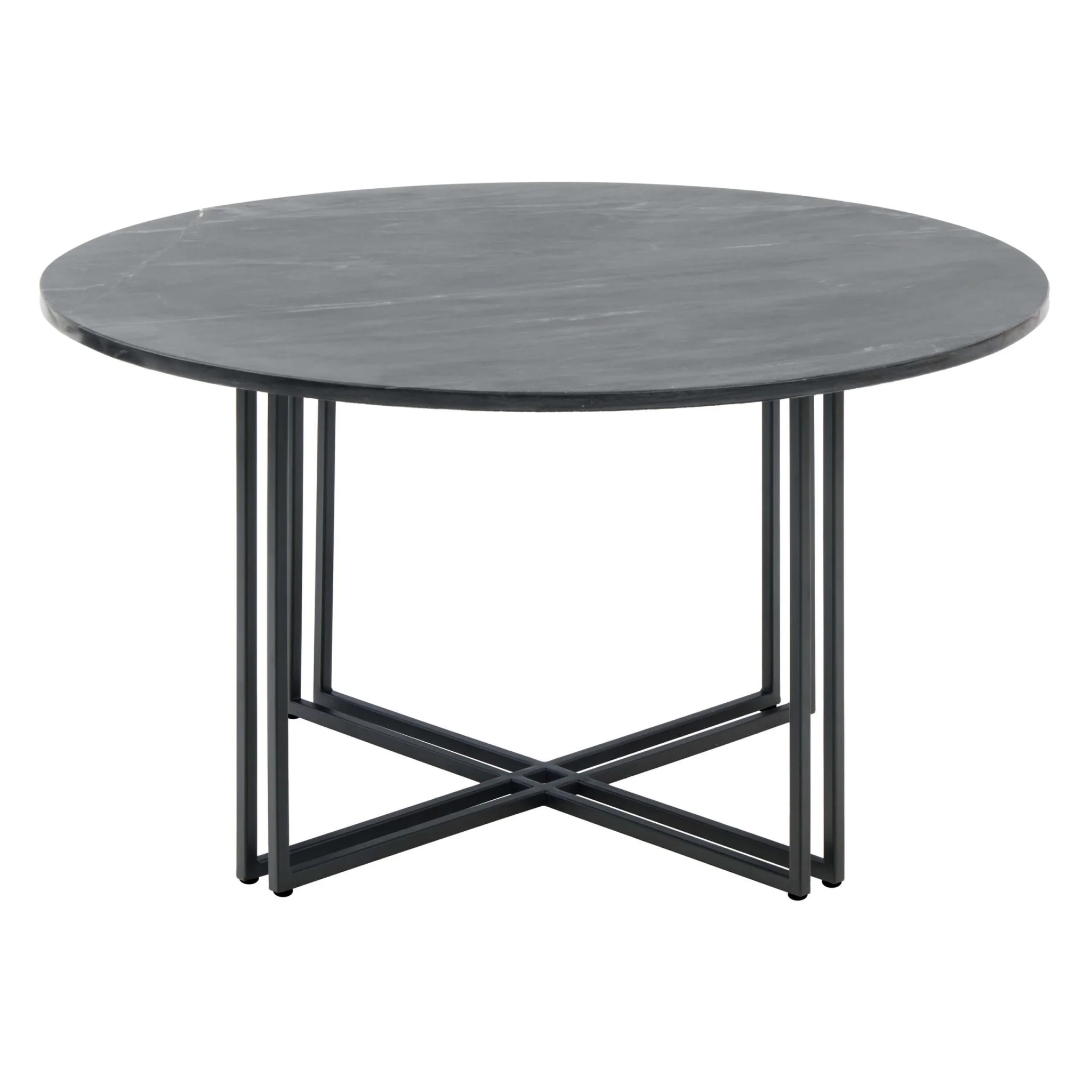Leana Round Coffee Table - Dark Marble - Image 5