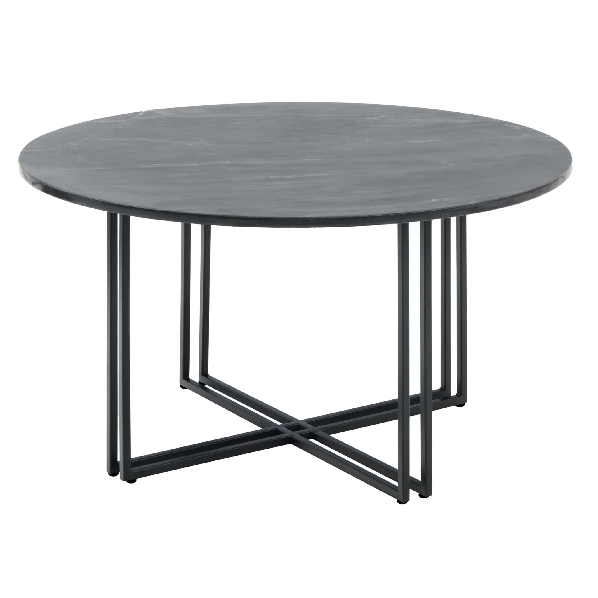 Leana Round Coffee Table - Dark Marble - Image 6