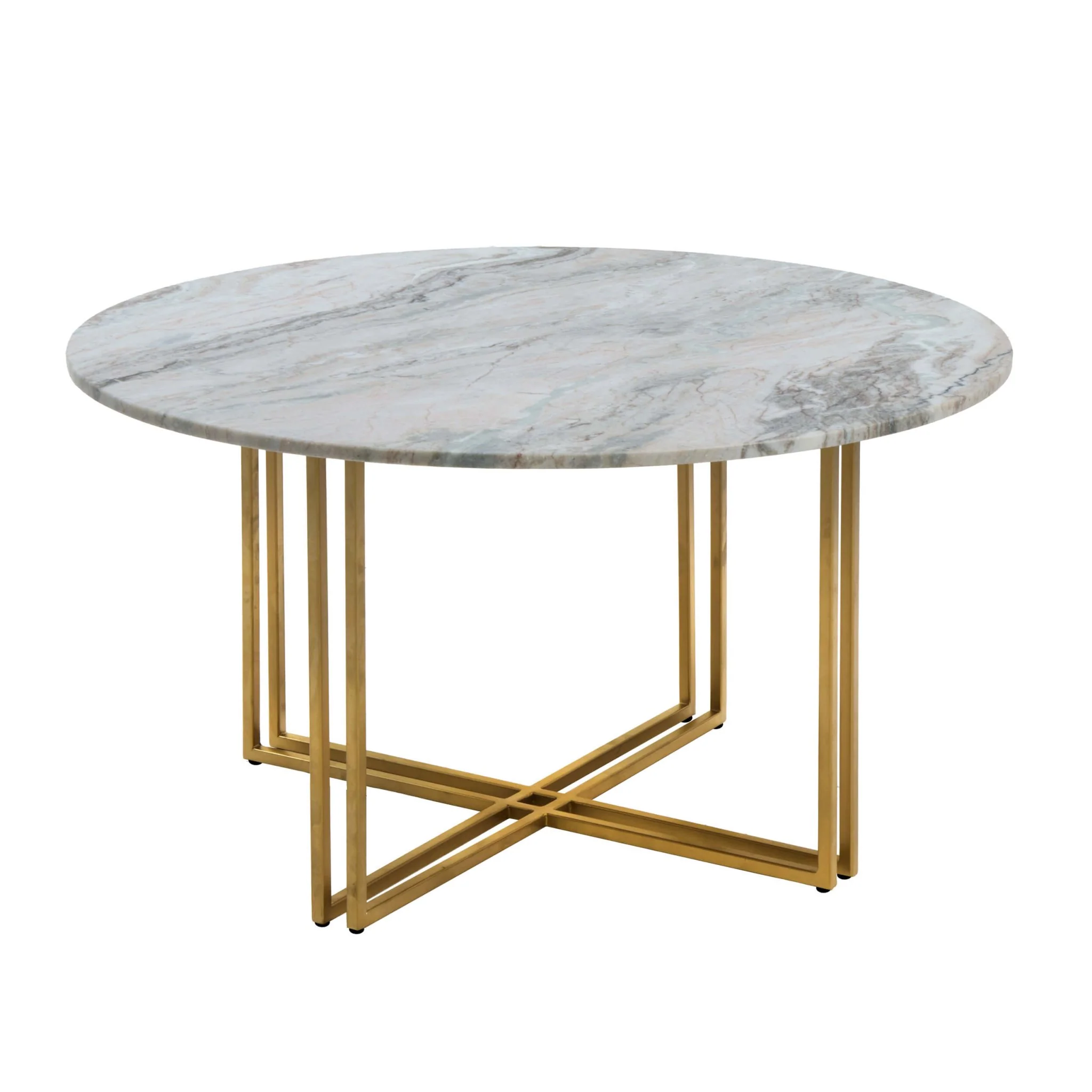 Leana Round Coffee Table - Marble - Image 6