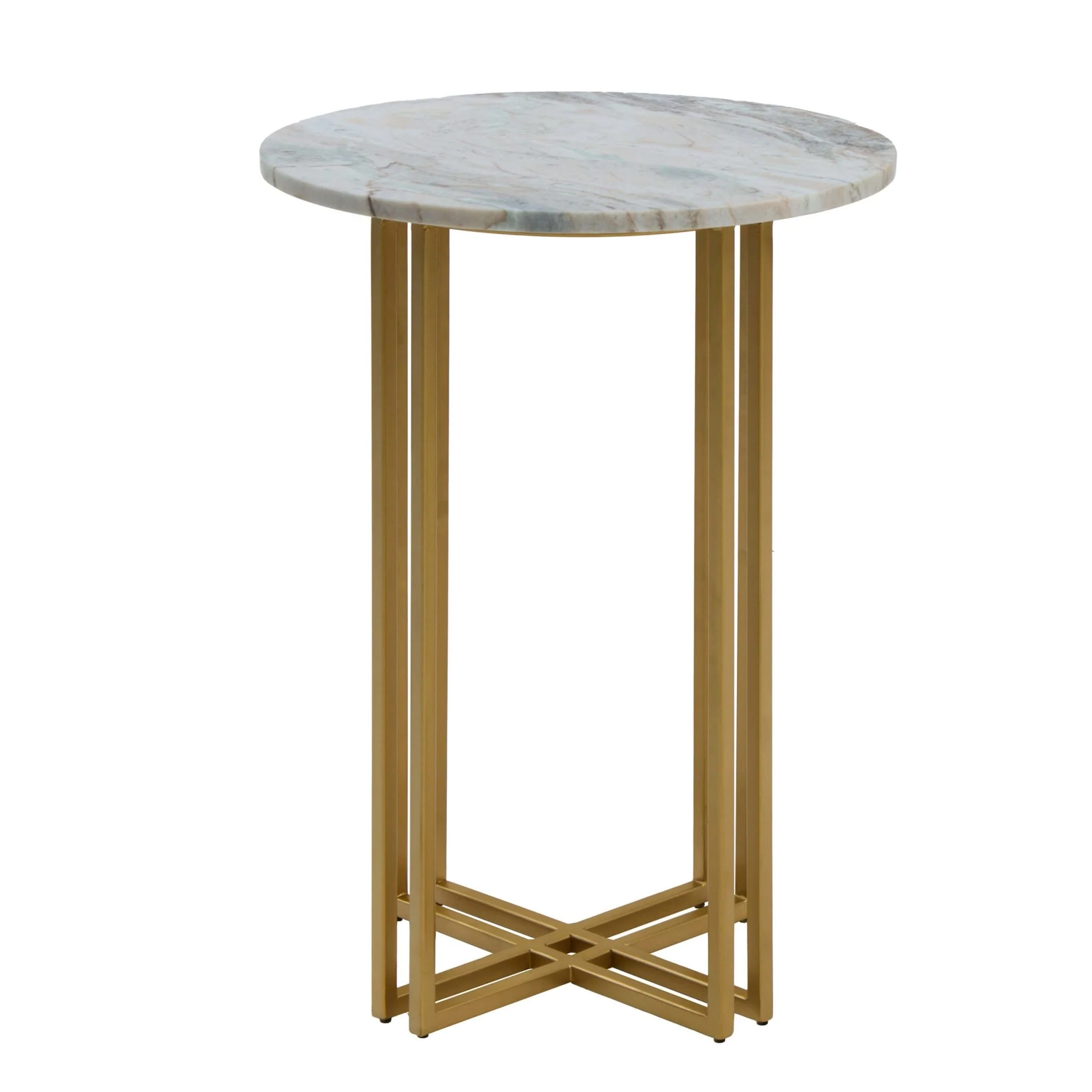 Leana Round Side Table - Marble - Image 5