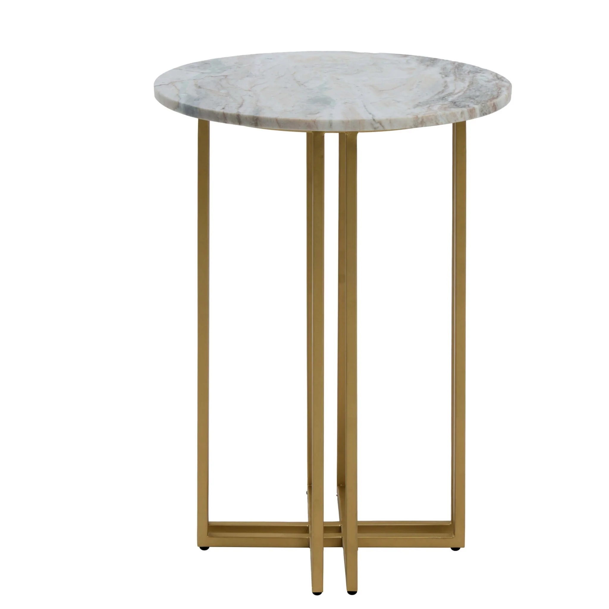Leana Round Side Table - Marble - Image 6