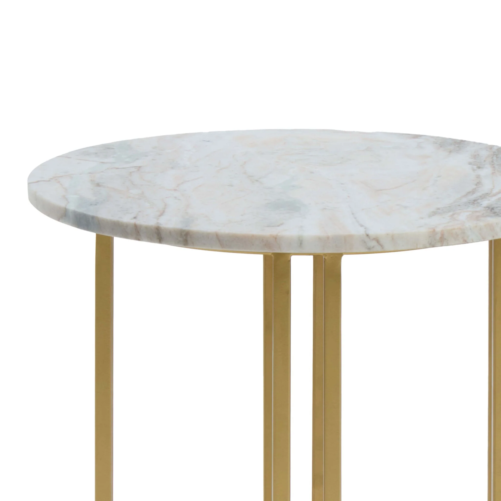 Leana Round Side Table - Marble - Image 7