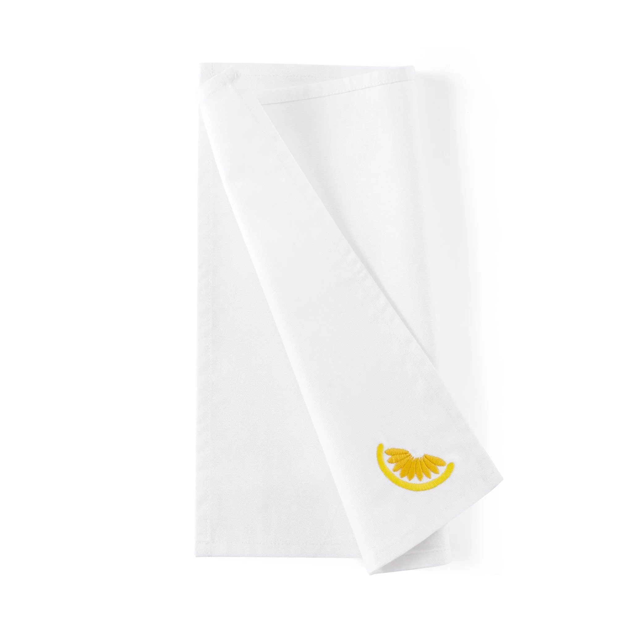 Lemons Embroidered Napkins - Set of 4 - Image 4