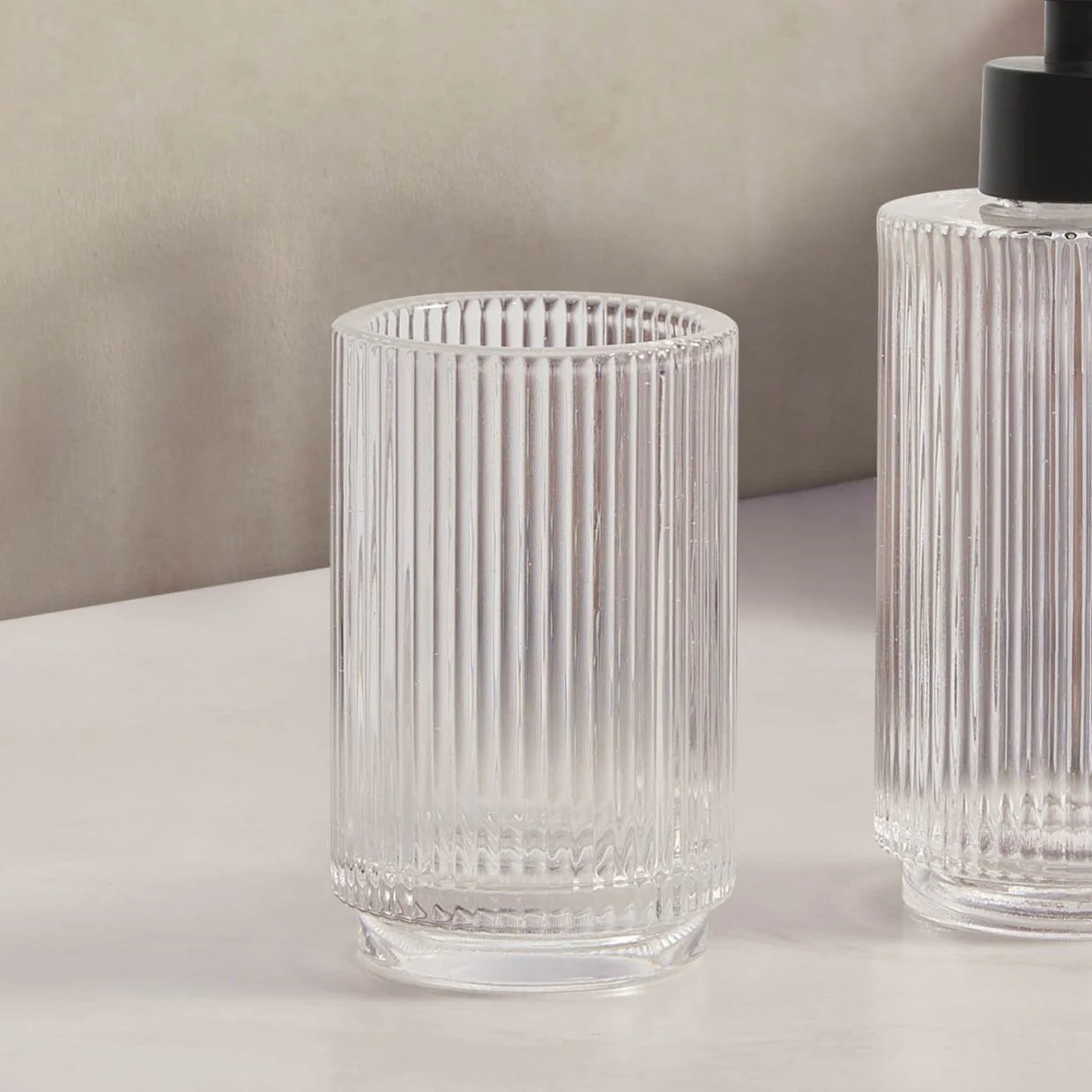 Lena Ribbed Glass Accessories Bundle - Set of 2 - Image 3