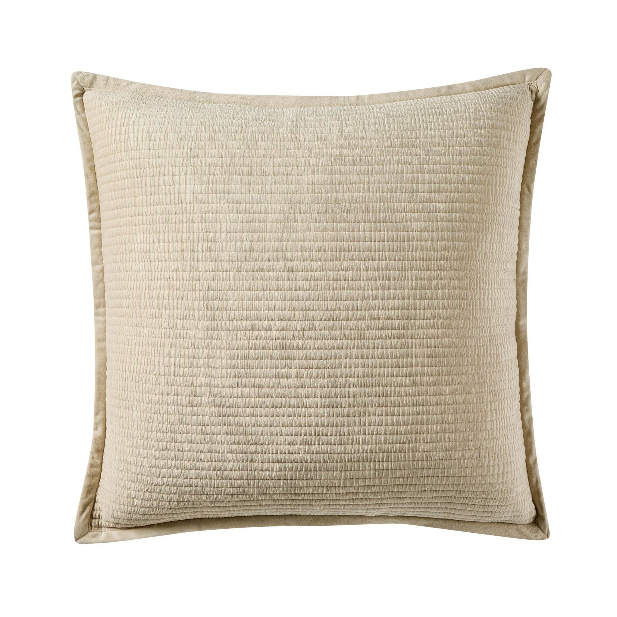 Leona Luxury Quilted Velvet Cushion Cover - Champagne - Image 3