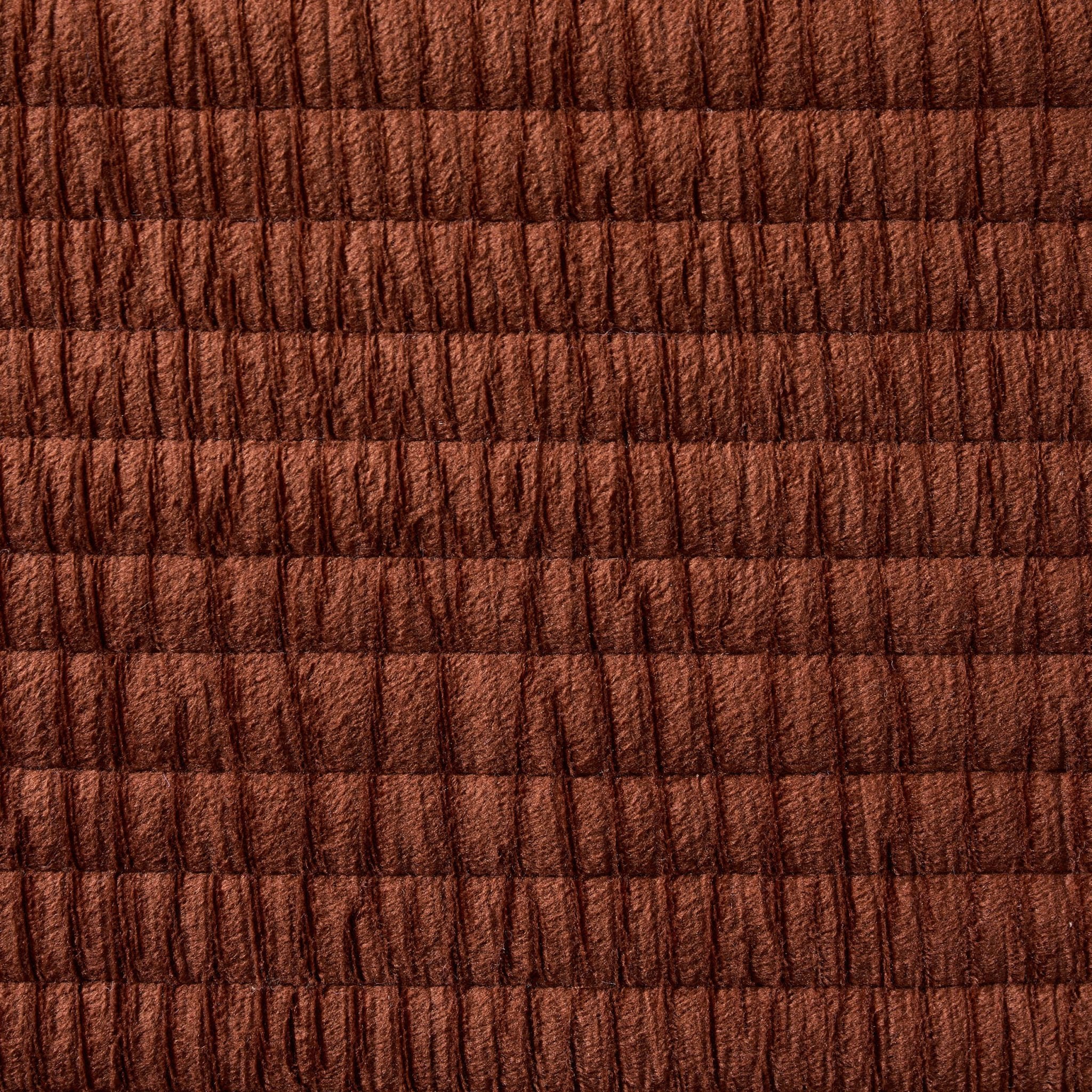 Leona Luxury Quilted Velvet Cushion Cover - Rust - Image 6