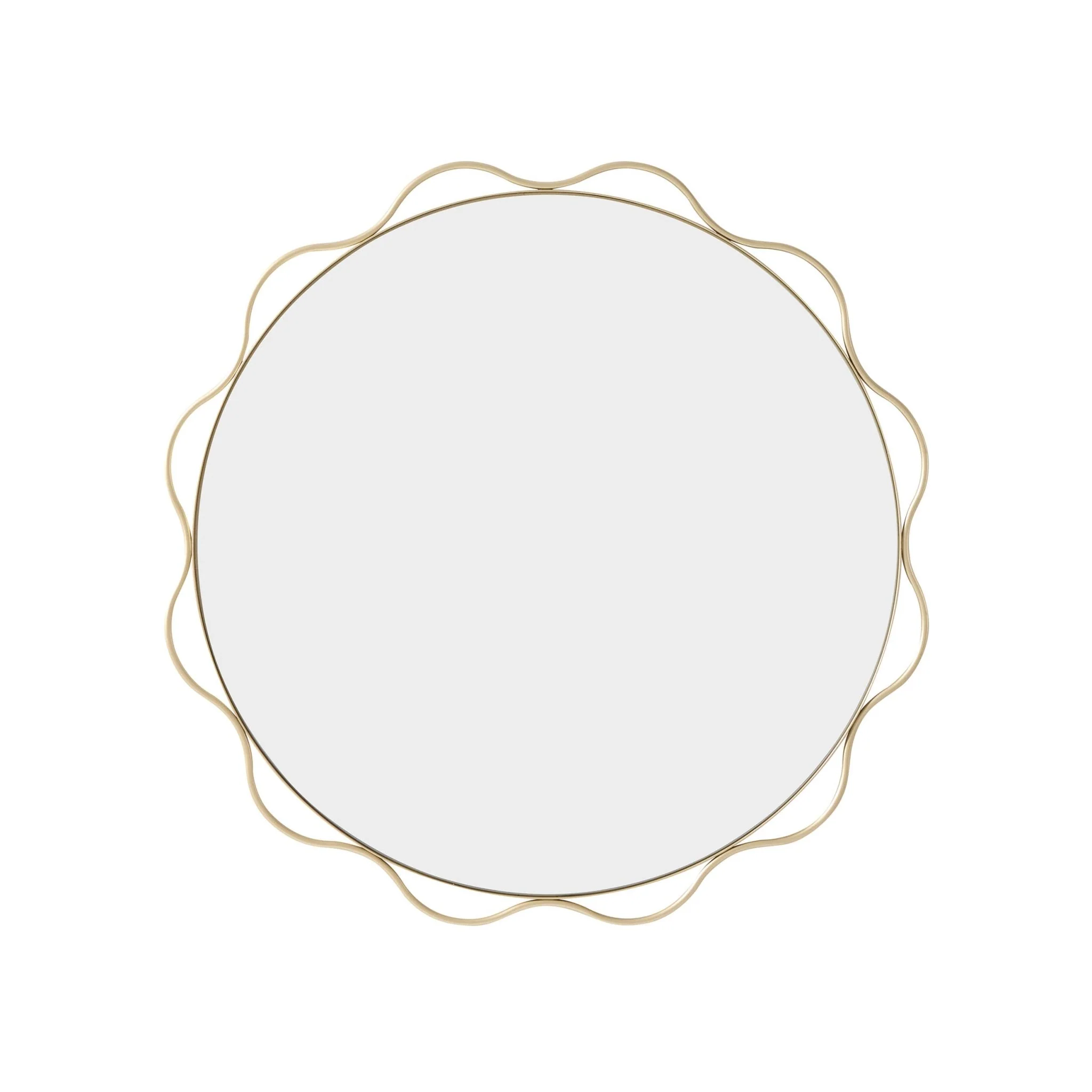 Liana Scallop Wall Mirror - Gold - Image 3