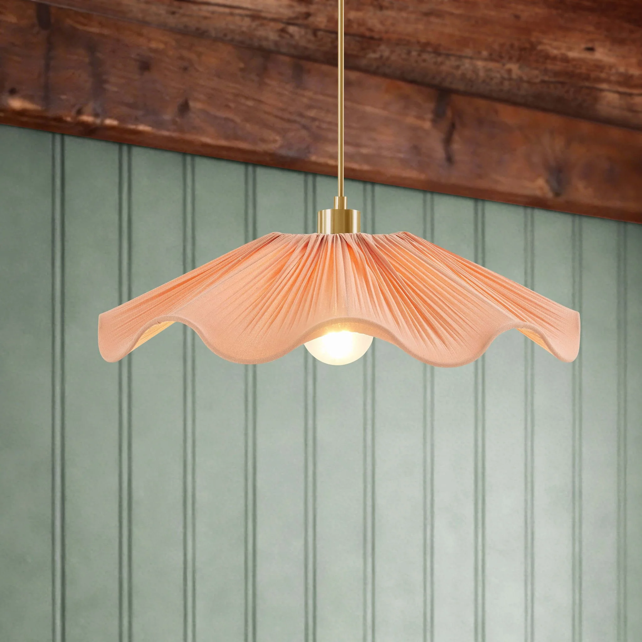 Libby Fabric Ceiling Shade - Pink - Image 2