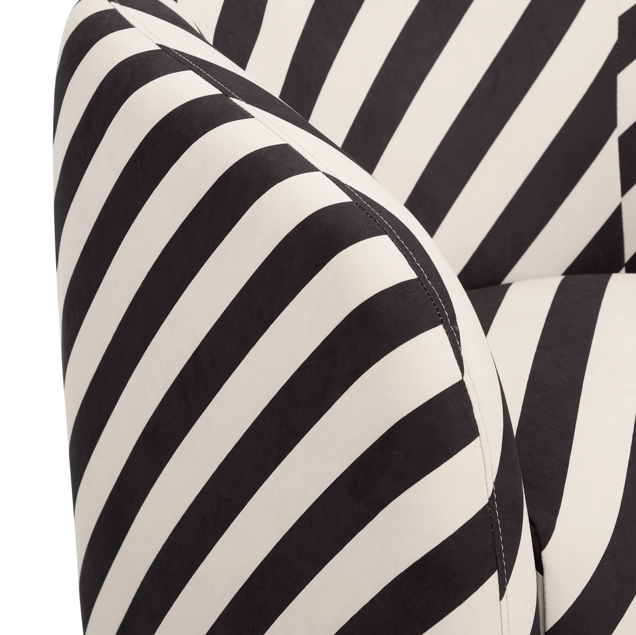 Liberty Accent Chair - Mono Stripe - Image 7