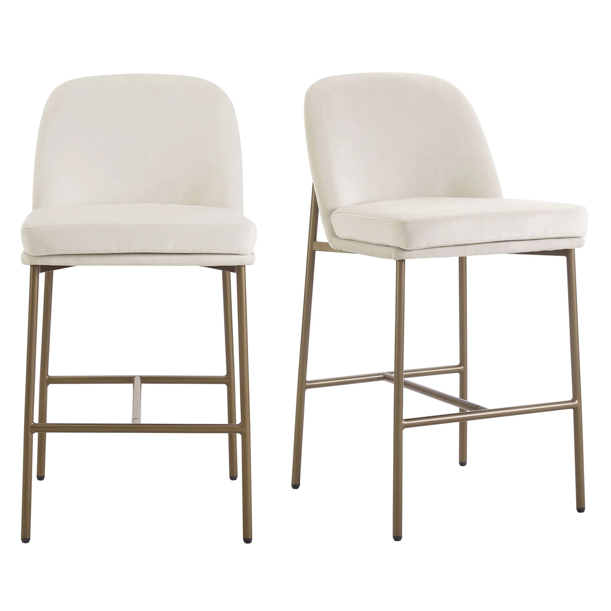 Lily Set of 2 Barstools - Ecru - Image 2