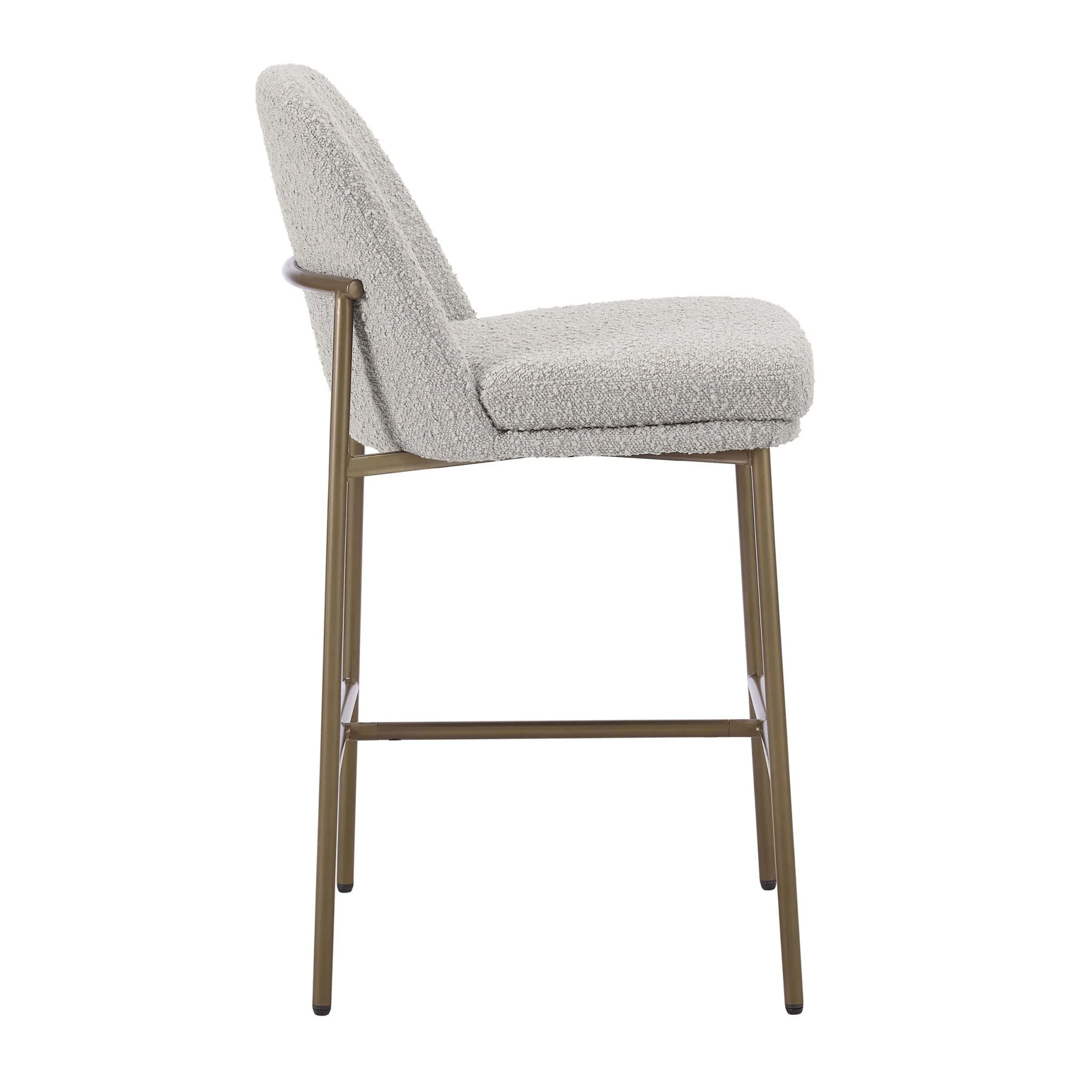 Lily Set of 2 Barstools - Taupe Boucle - Image 4