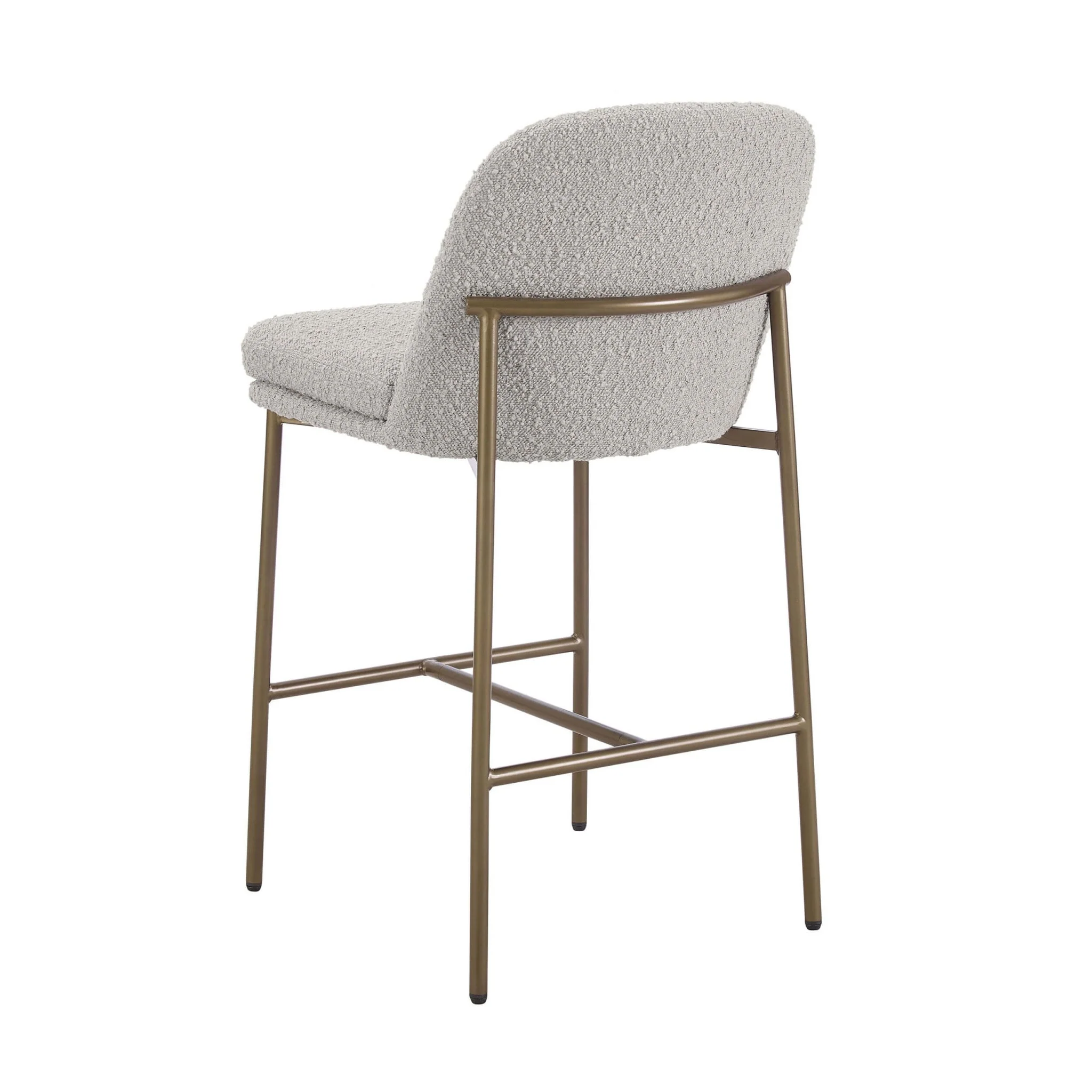 Lily Set of 2 Barstools - Taupe Boucle - Image 5