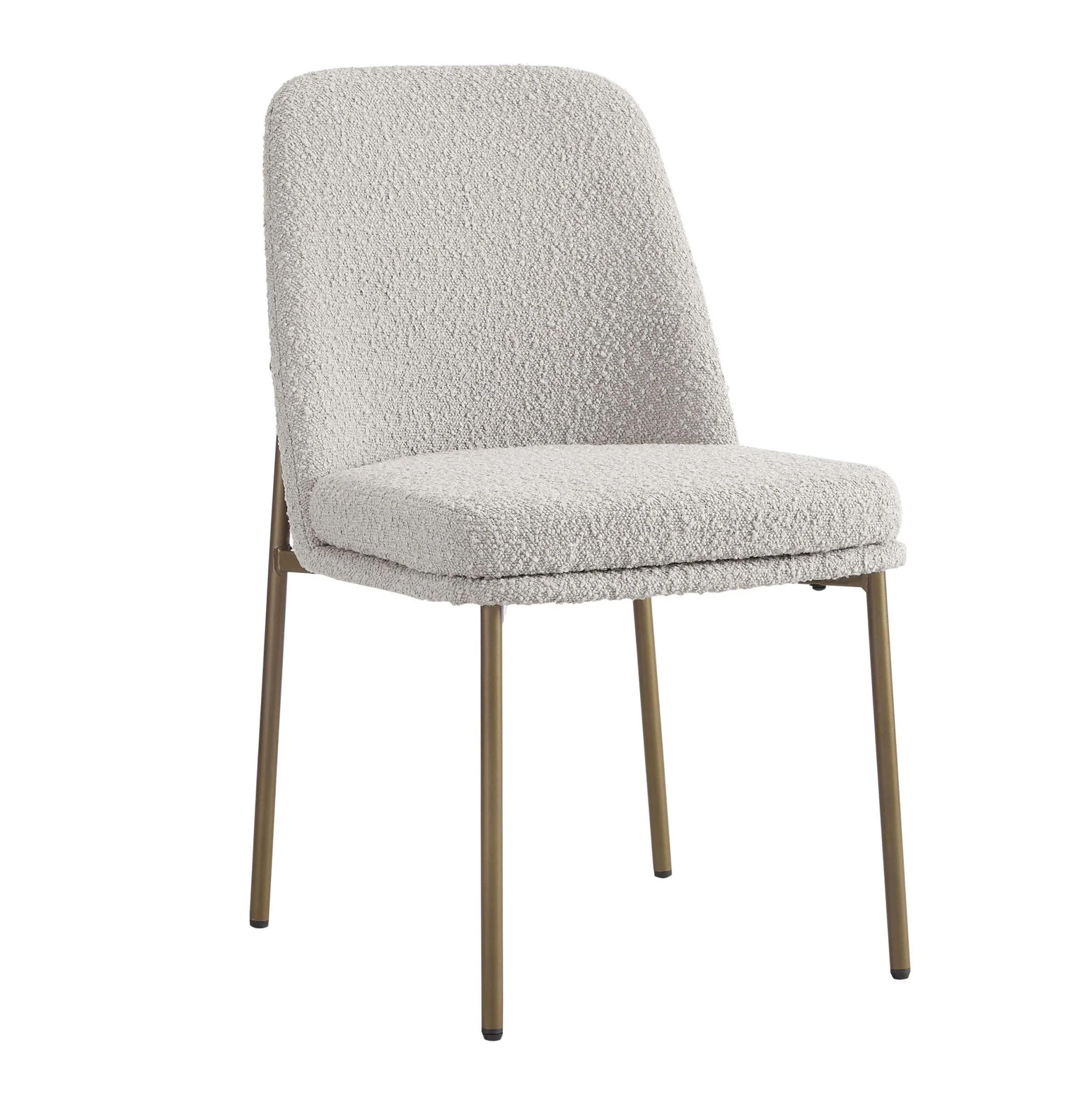 Lily Set of 2 Dining Chairs - Taupe Boucle - Image 3