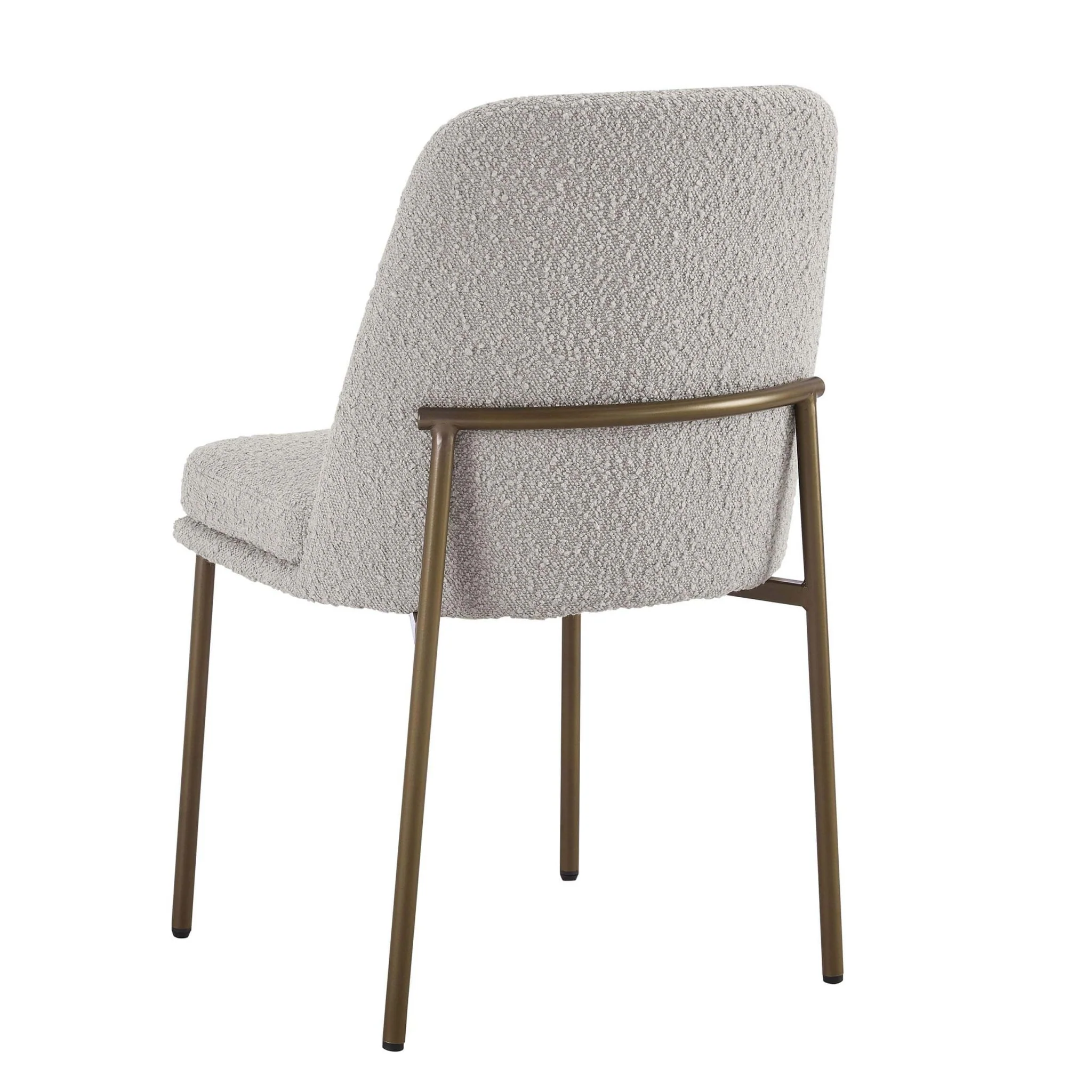 Lily Set of 2 Dining Chairs - Taupe Boucle - Image 5