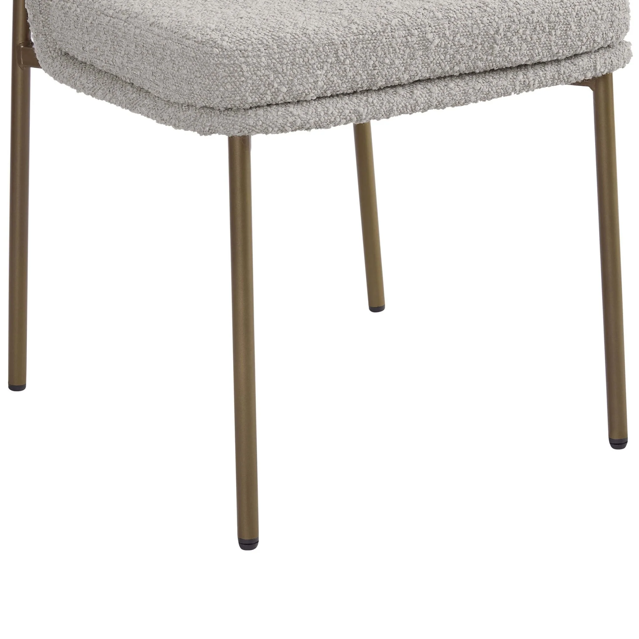 Lily Set of 2 Dining Chairs - Taupe Boucle - Image 7