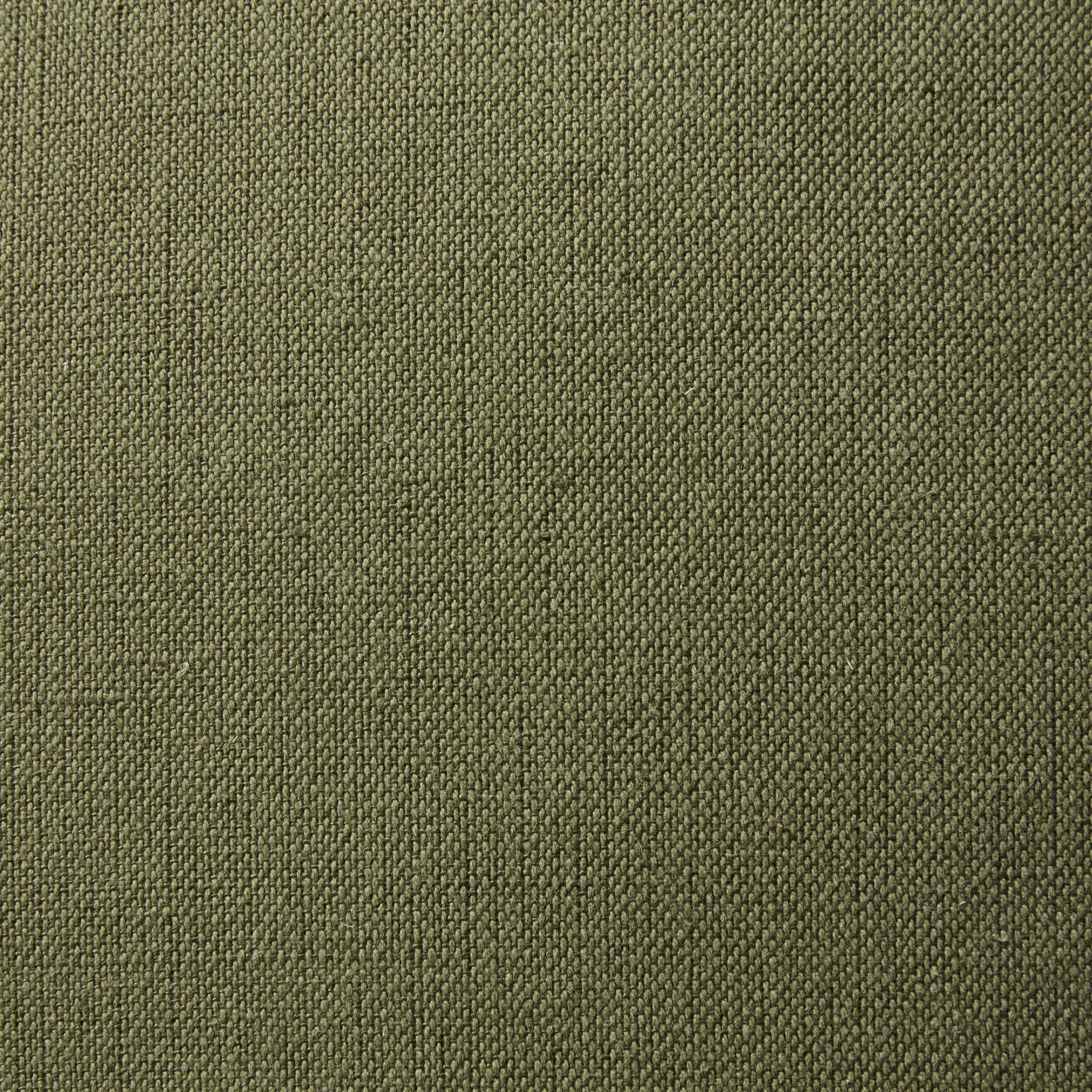 Linen Blend Cushion Cover - Olive Green - Image 8