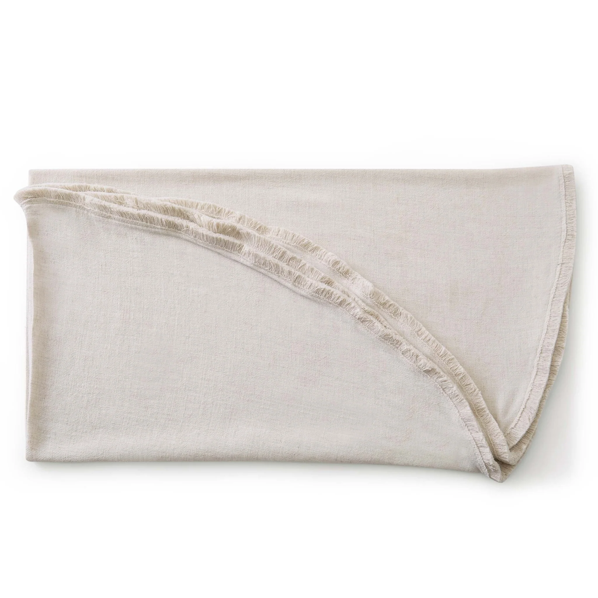 Linen Blend Round Tablecloth - Sand - Image 6