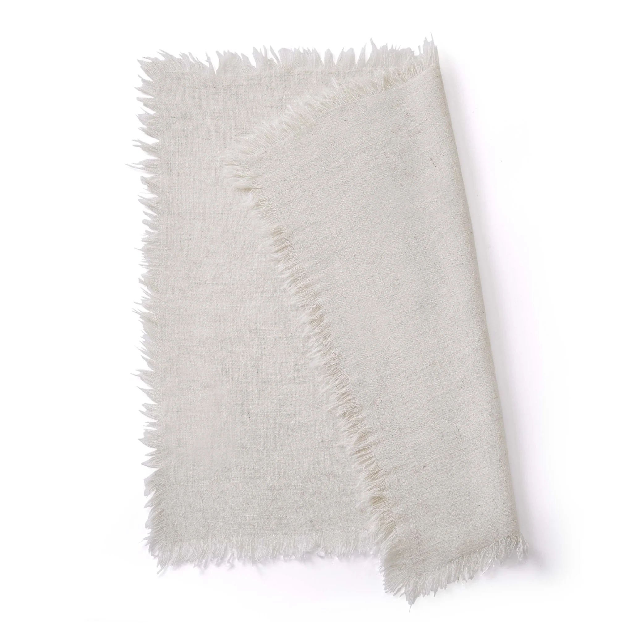 Linen Blend Set of 4 Napkins - Sand - Image 3
