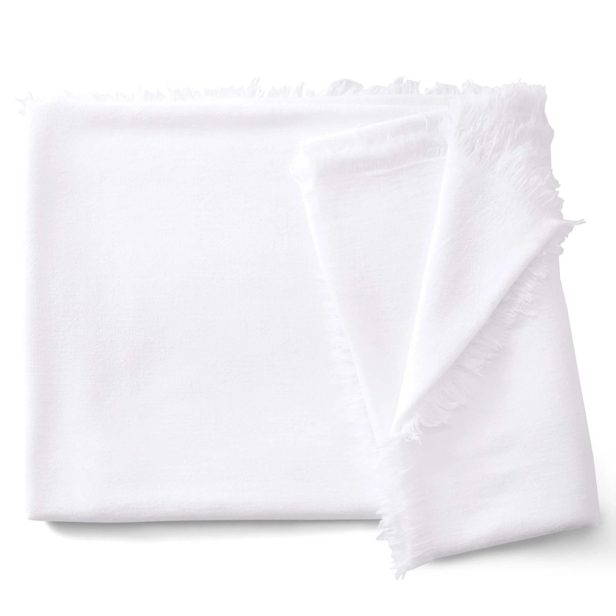 Linen Blend Tablecloth - White - Image 4