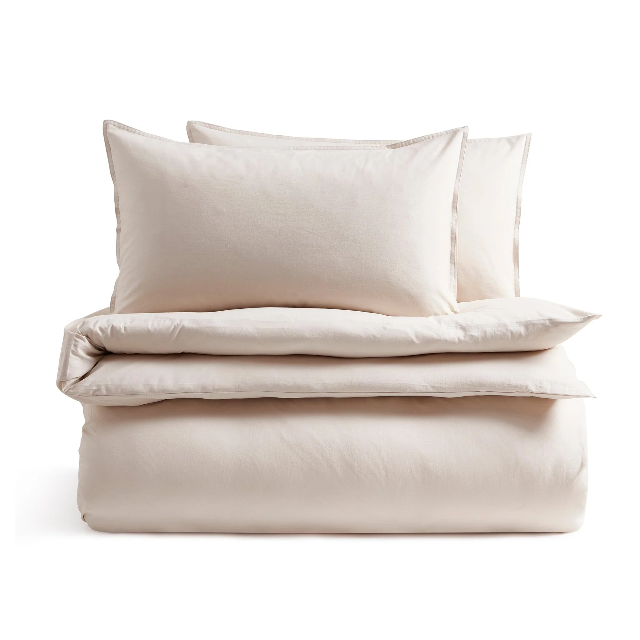 Linen Cotton Blend Duvet Cover - Desert Sand - Image 5
