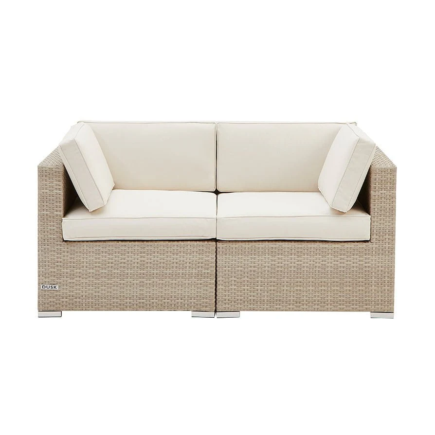 Lisbon 2 Seater Garden Sofa - Natural - Image 12