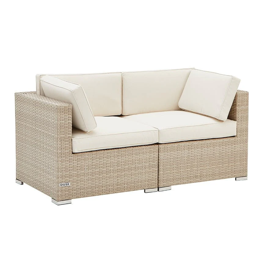 Lisbon 2 Seater Garden Sofa - Natural - Image 13