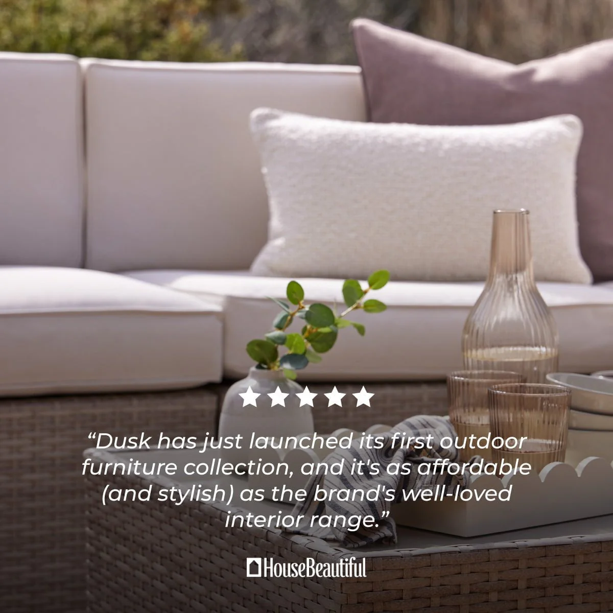 Lisbon 2 Seater Garden Sofa - Natural - Image 3