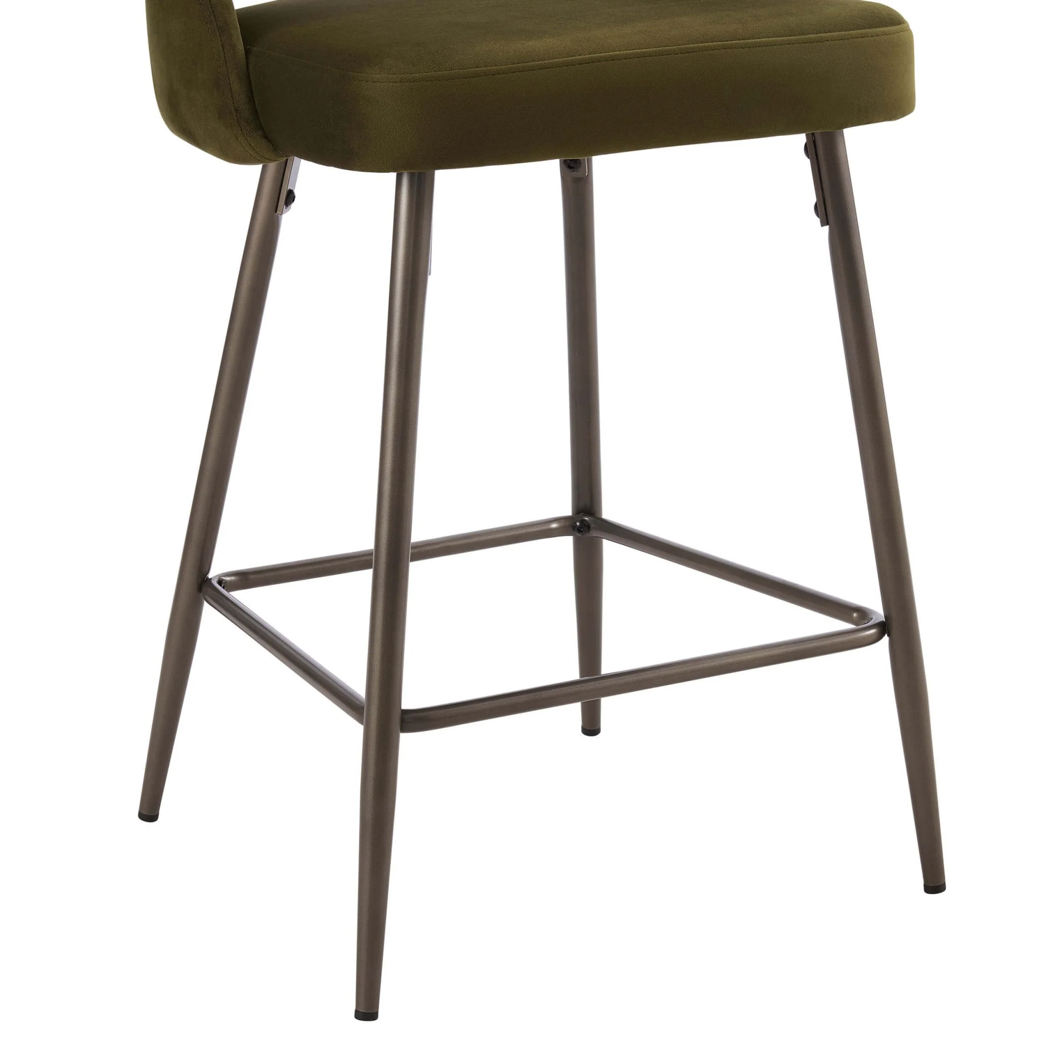 Lola Set of 2 Barstools - Rich Green - Image 7