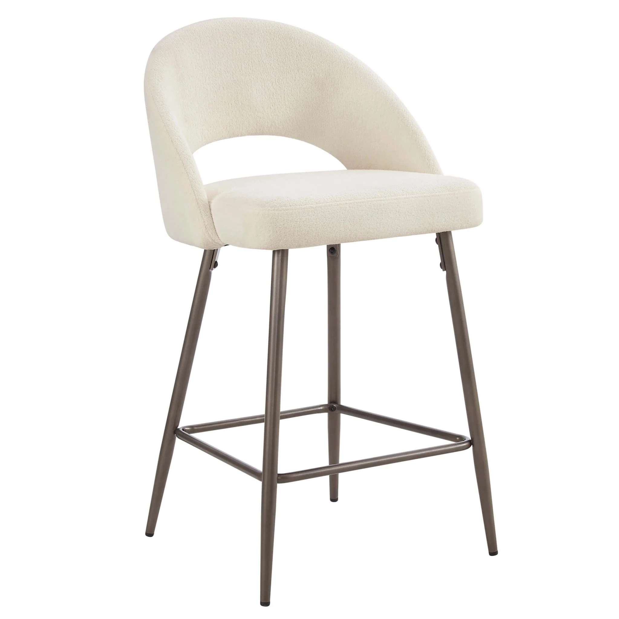 Lola Set of 2 Barstools - Teddy Cream - Image 3