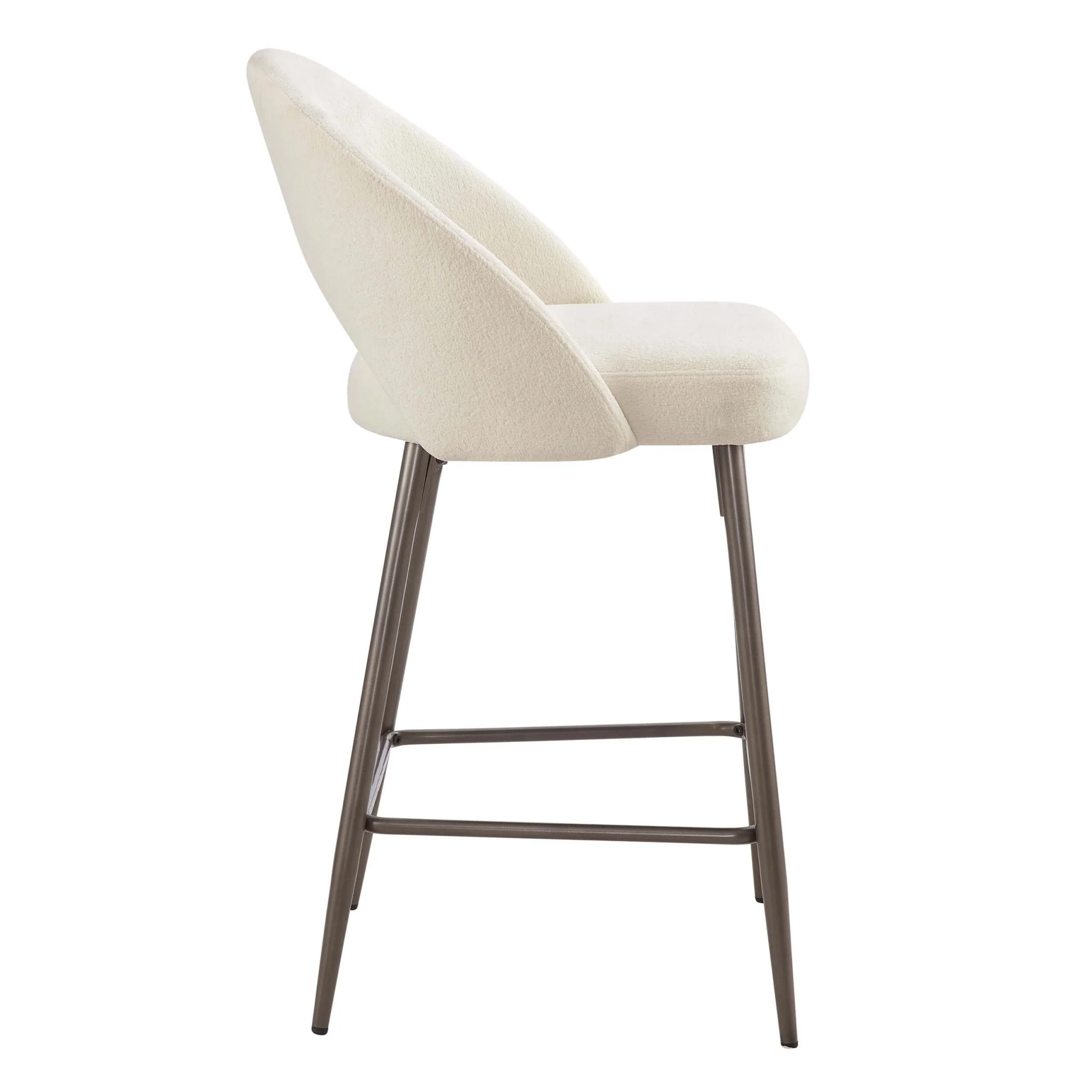 Lola Set of 2 Barstools - Teddy Cream - Image 5