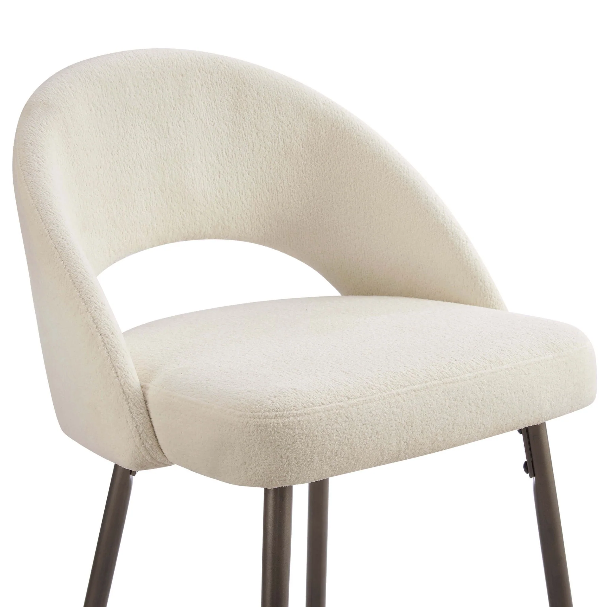 Lola Set of 2 Barstools - Teddy Cream - Image 6