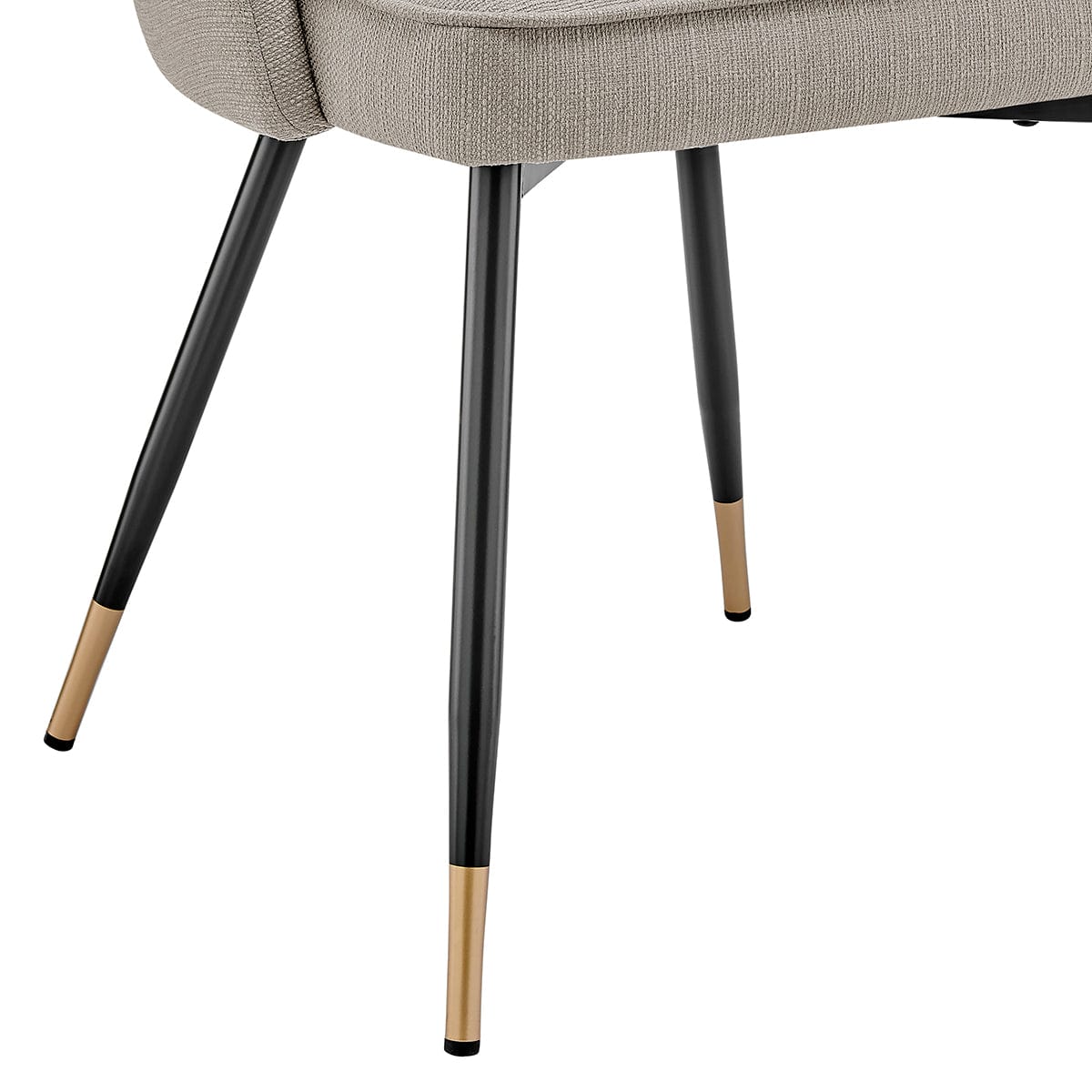 Lola Set of 2 Dining Chairs - Linen Look - Stone Grey - Image 7