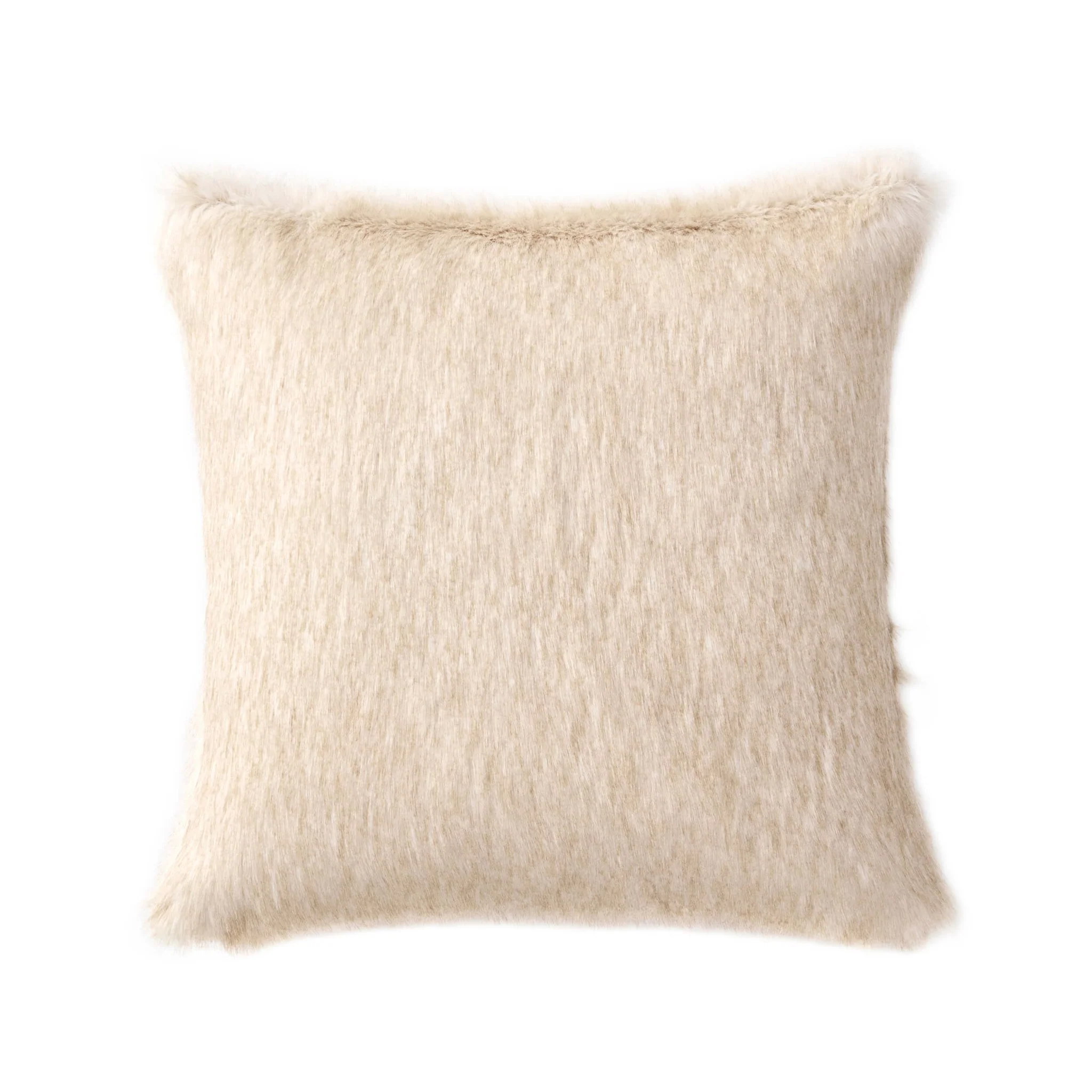Long Faux Fur Cushion Cover - Natural - Image 5
