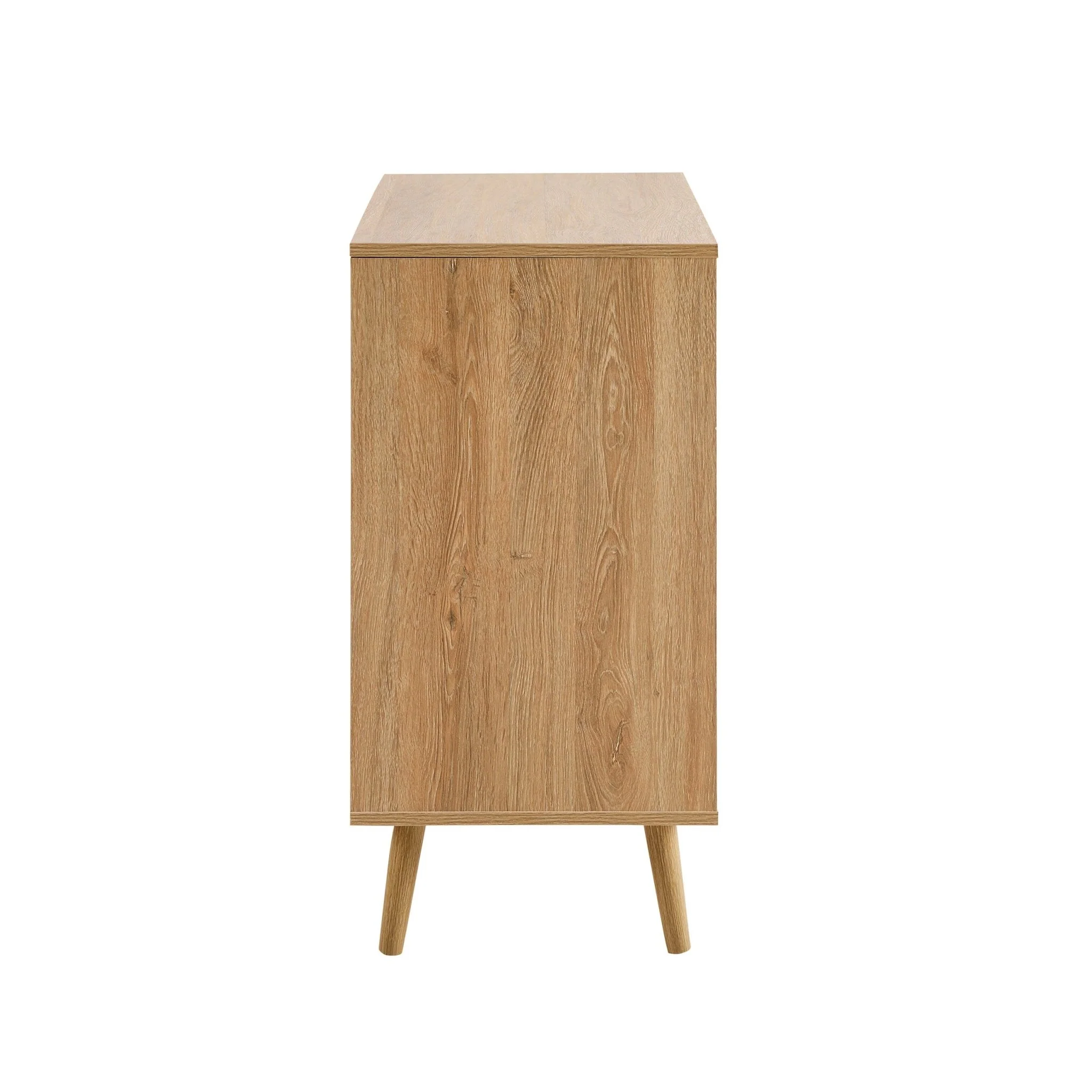 Lottie Woven 3 Drawer Chest - Light Wood - Image 5
