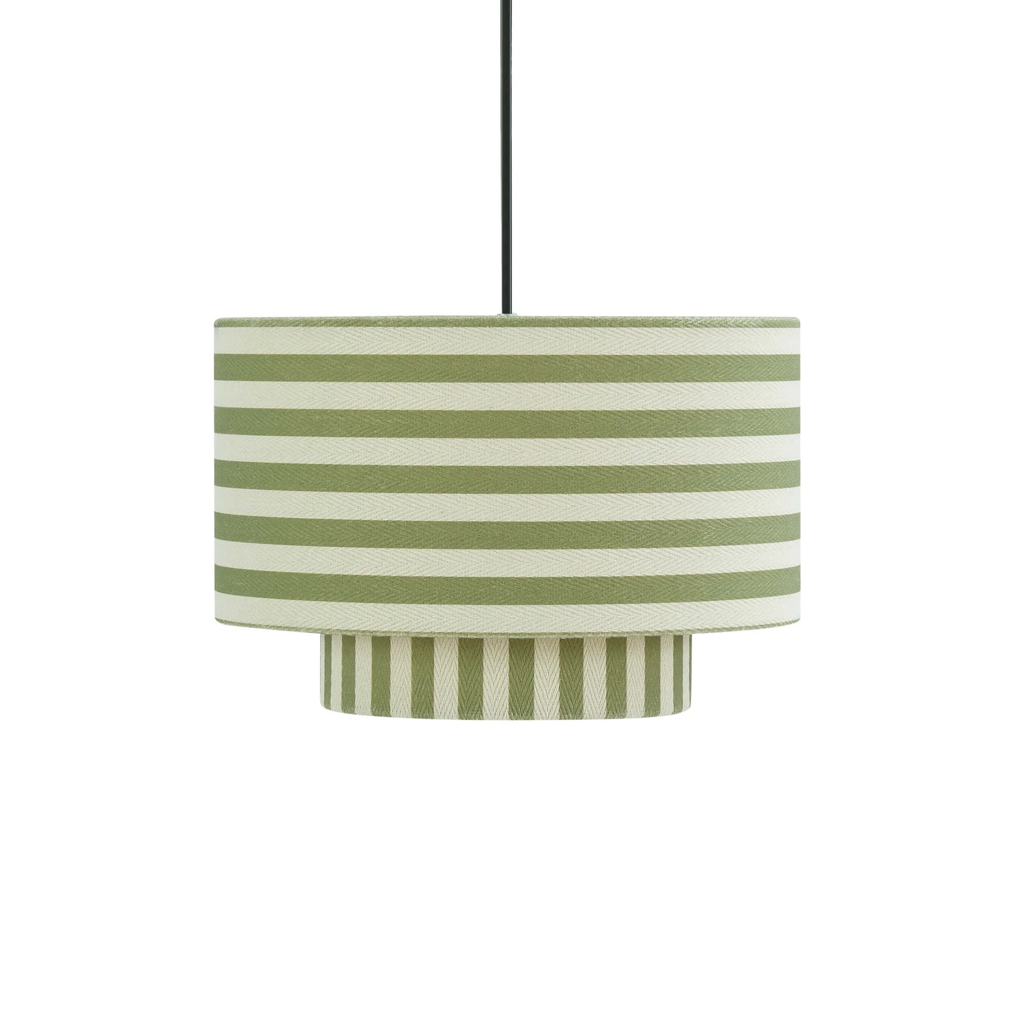 Lucia Striped Double Tiered Ceiling Shade - Green - Image 4