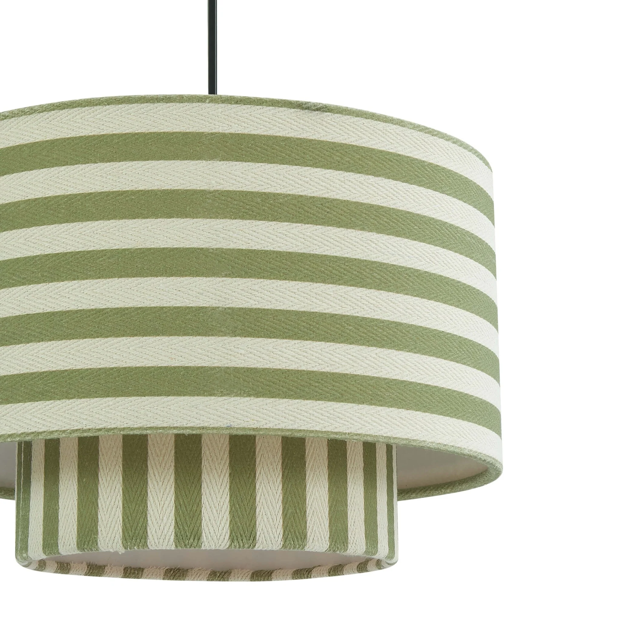 Lucia Striped Double Tiered Ceiling Shade - Green - Image 5