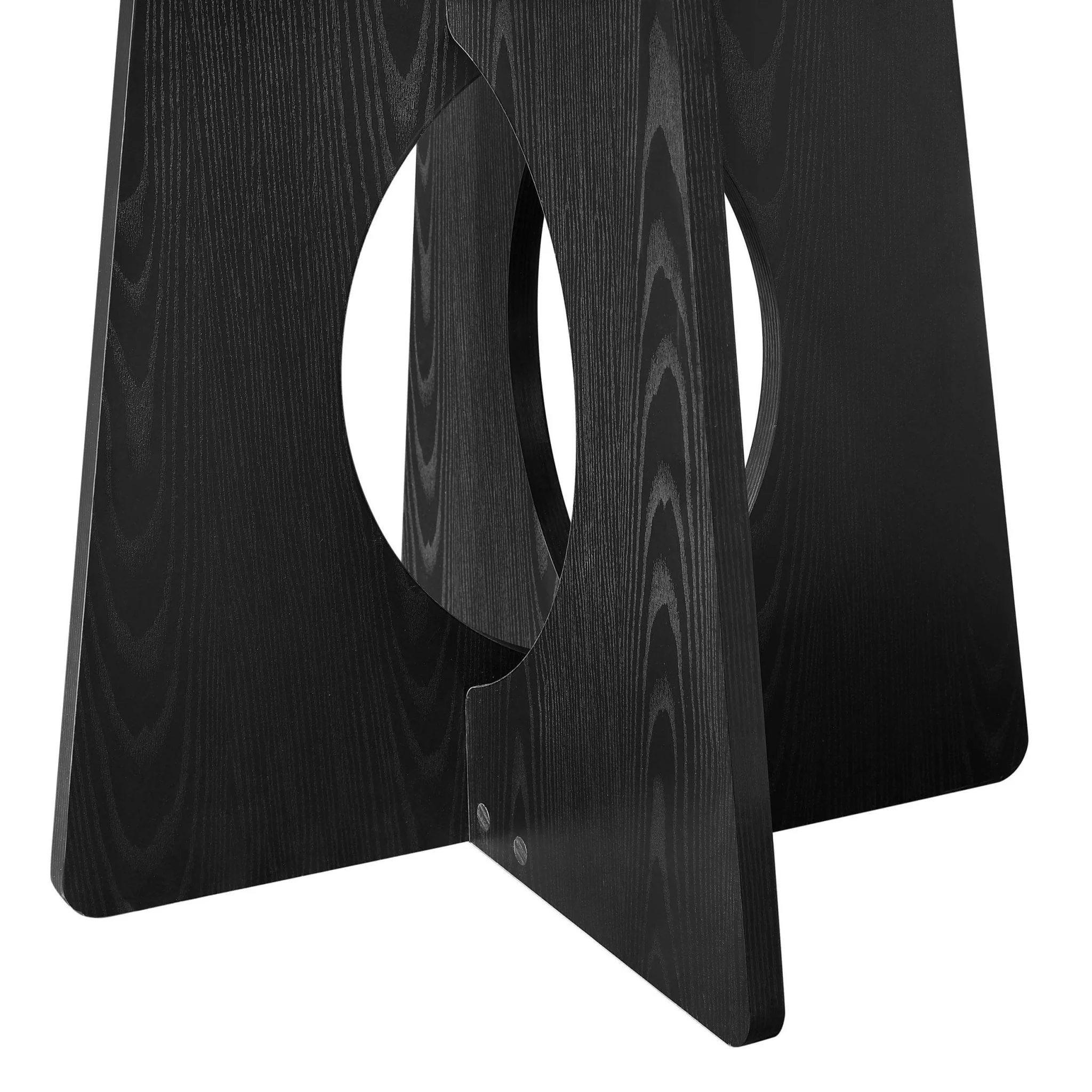 Lucy 4 Seater Dining Table - Black - Image 5