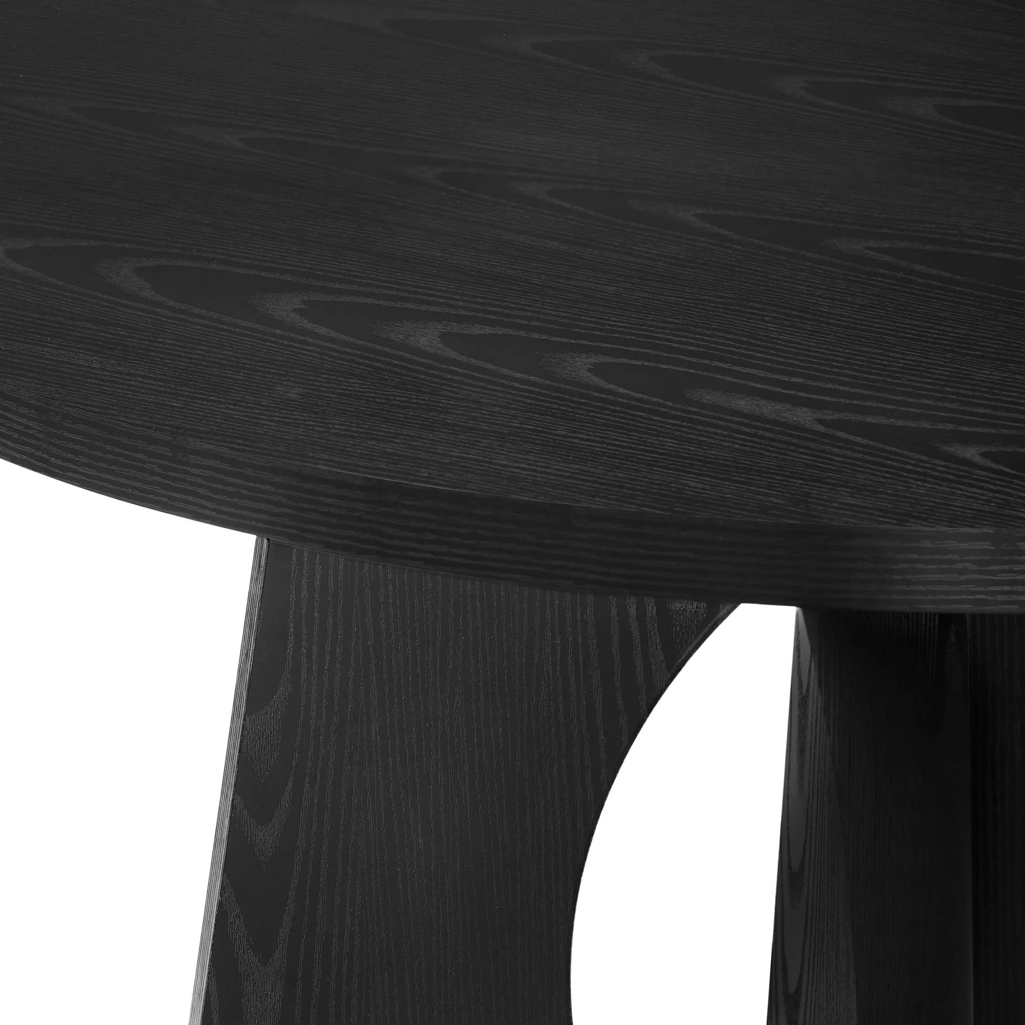 Lucy 4 Seater Dining Table - Black - Image 7