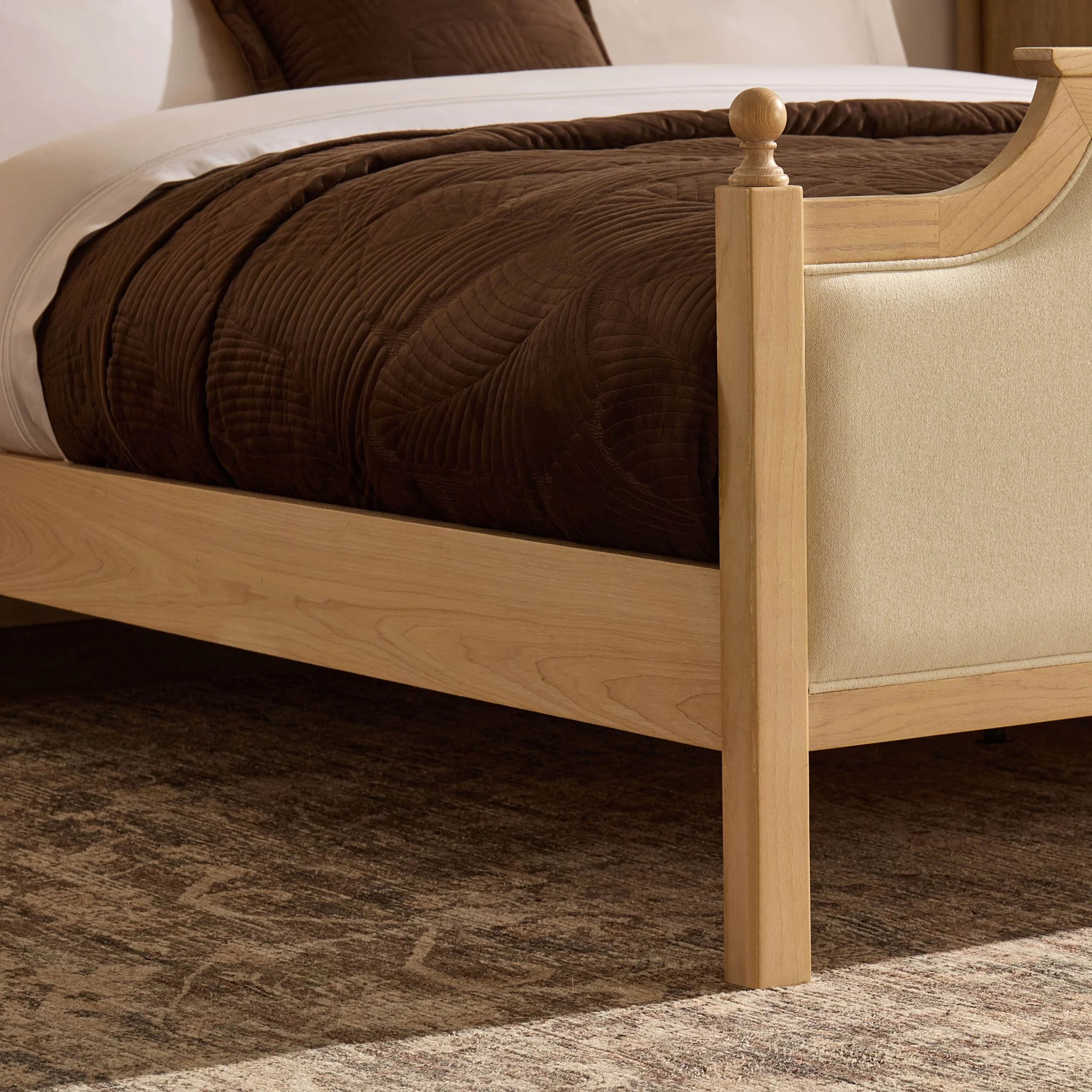 Luxor Bed Frame - Cream Linen - Image 9
