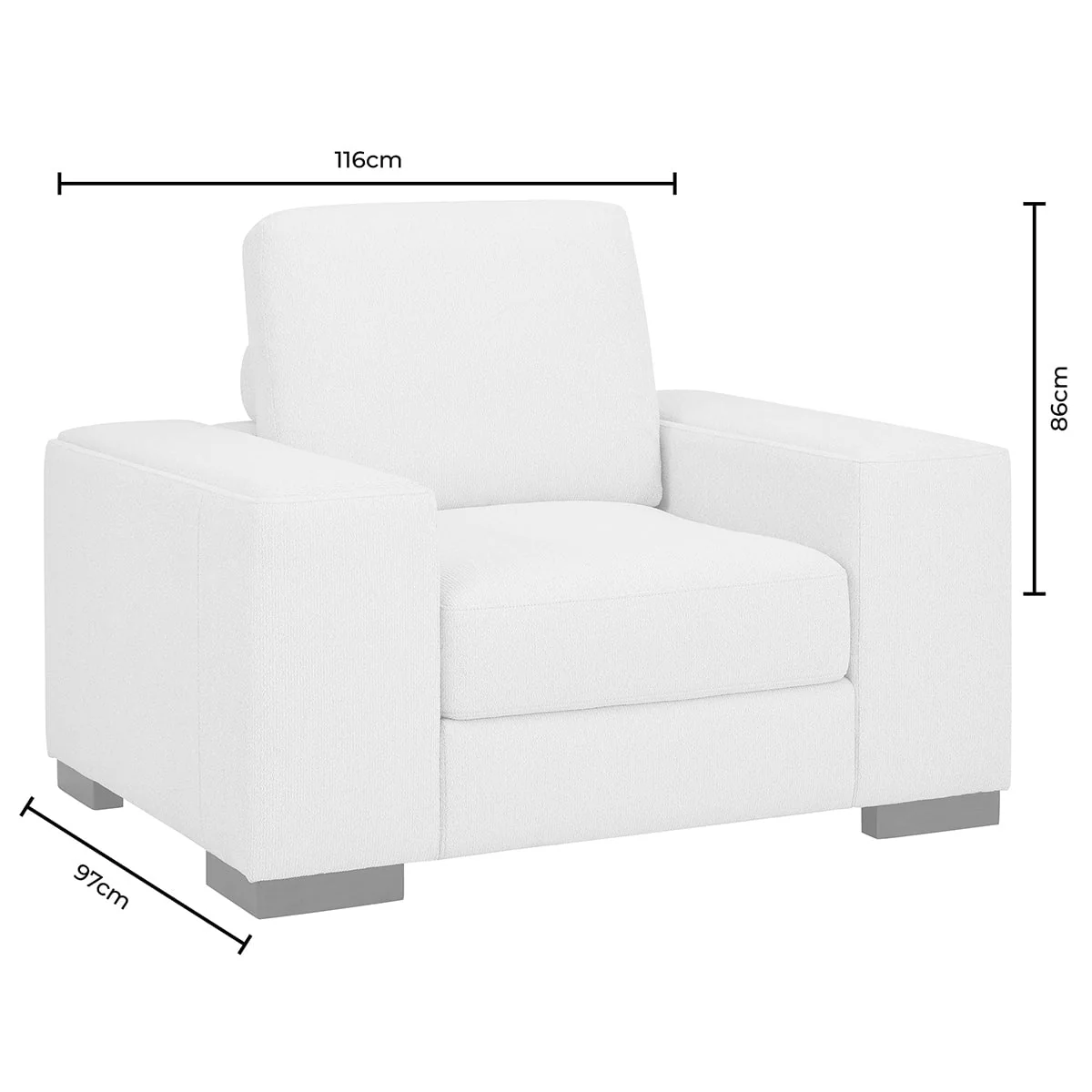 Lyon Armchair - Speckled Sand Boucle - Image 20