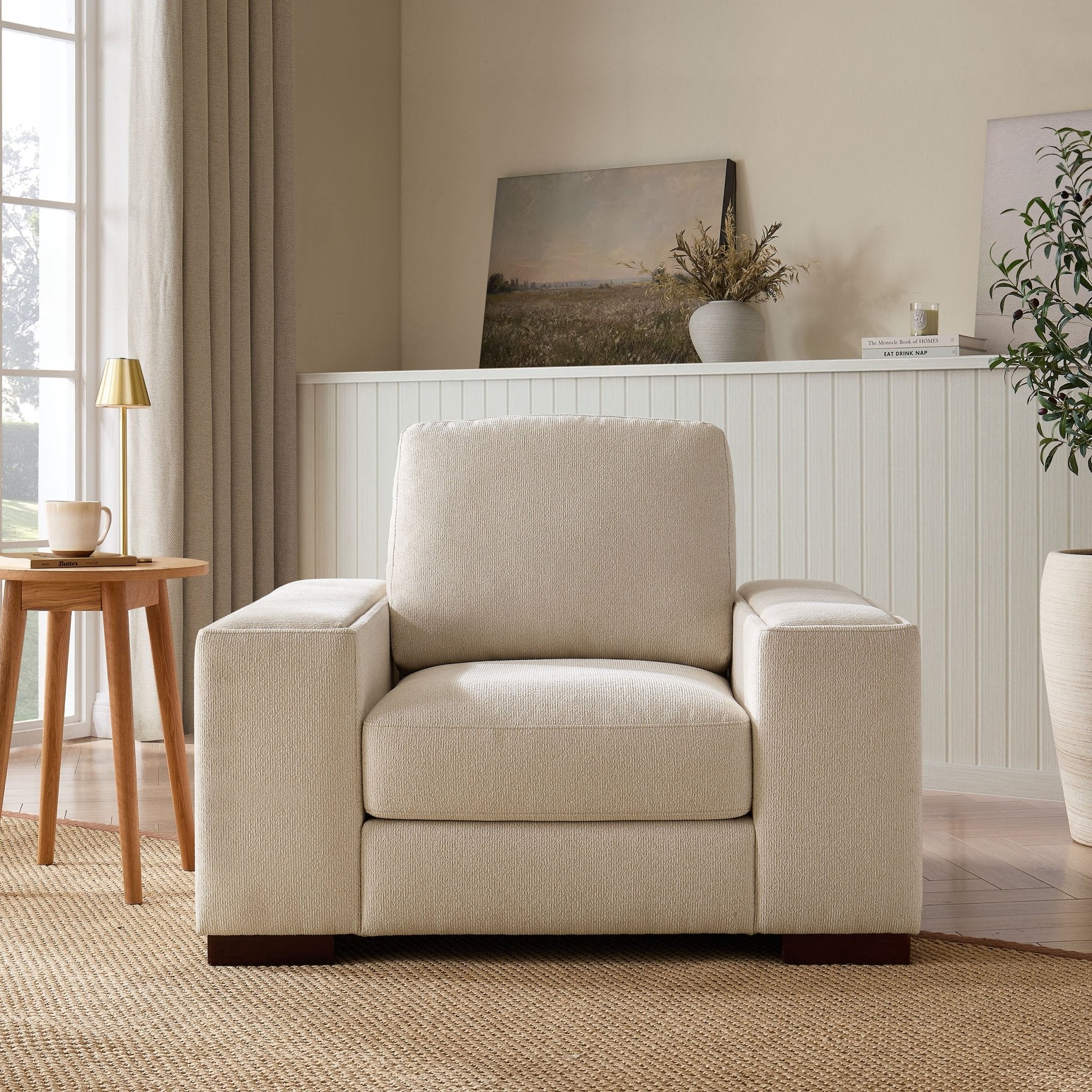 Lyon Armchair - Speckled Sand Boucle - Image 3