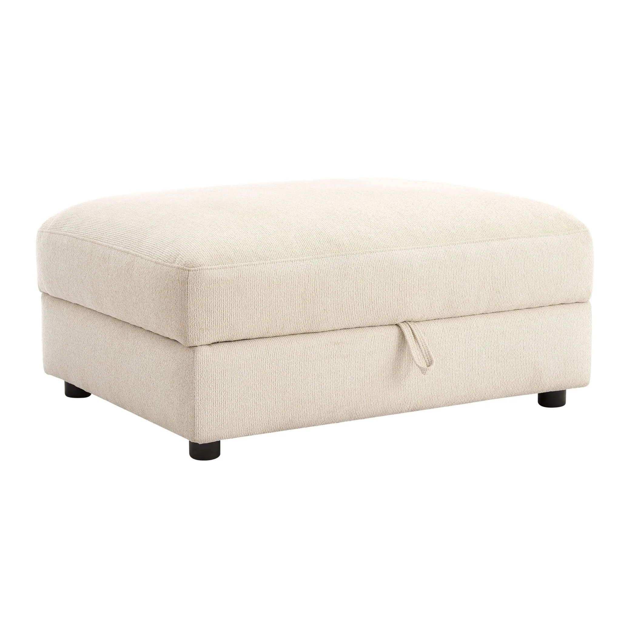 Lyon Storage Pouffe - Speckled Sand Boucle - Image 3