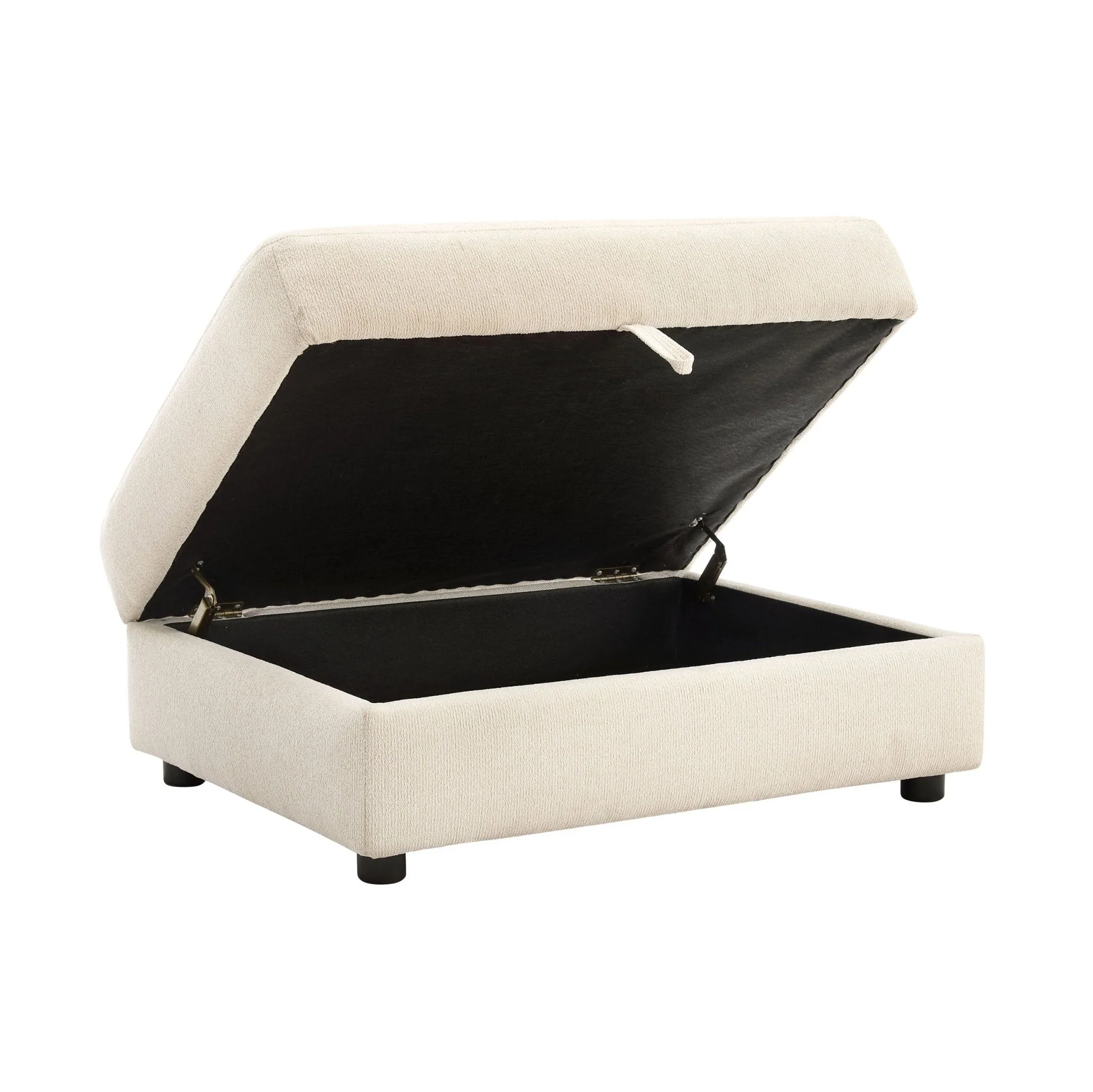 Lyon Storage Pouffe - Speckled Sand Boucle - Image 4