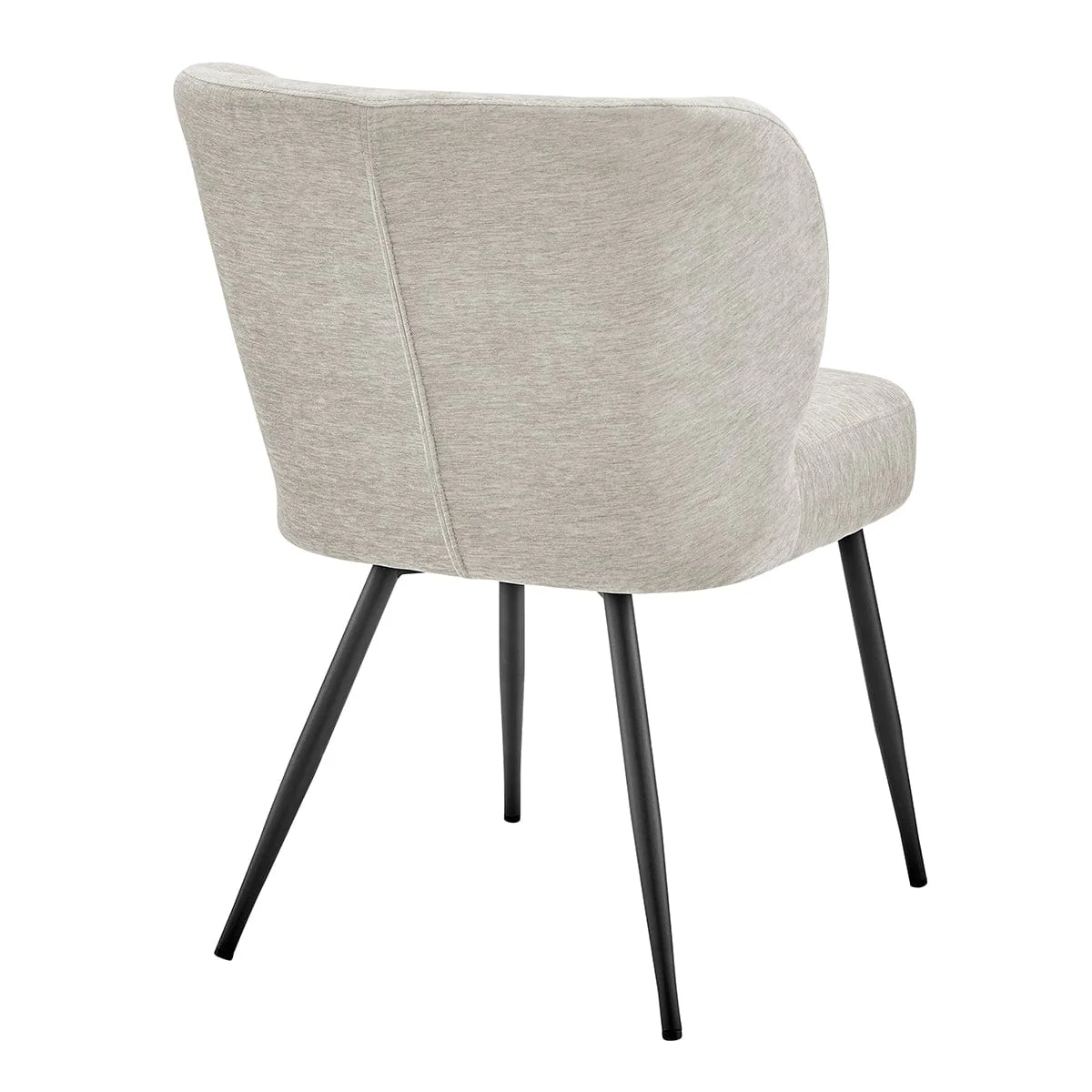 Mabel Set of 2 Dining Chairs - Chenille - Natural - Image 5